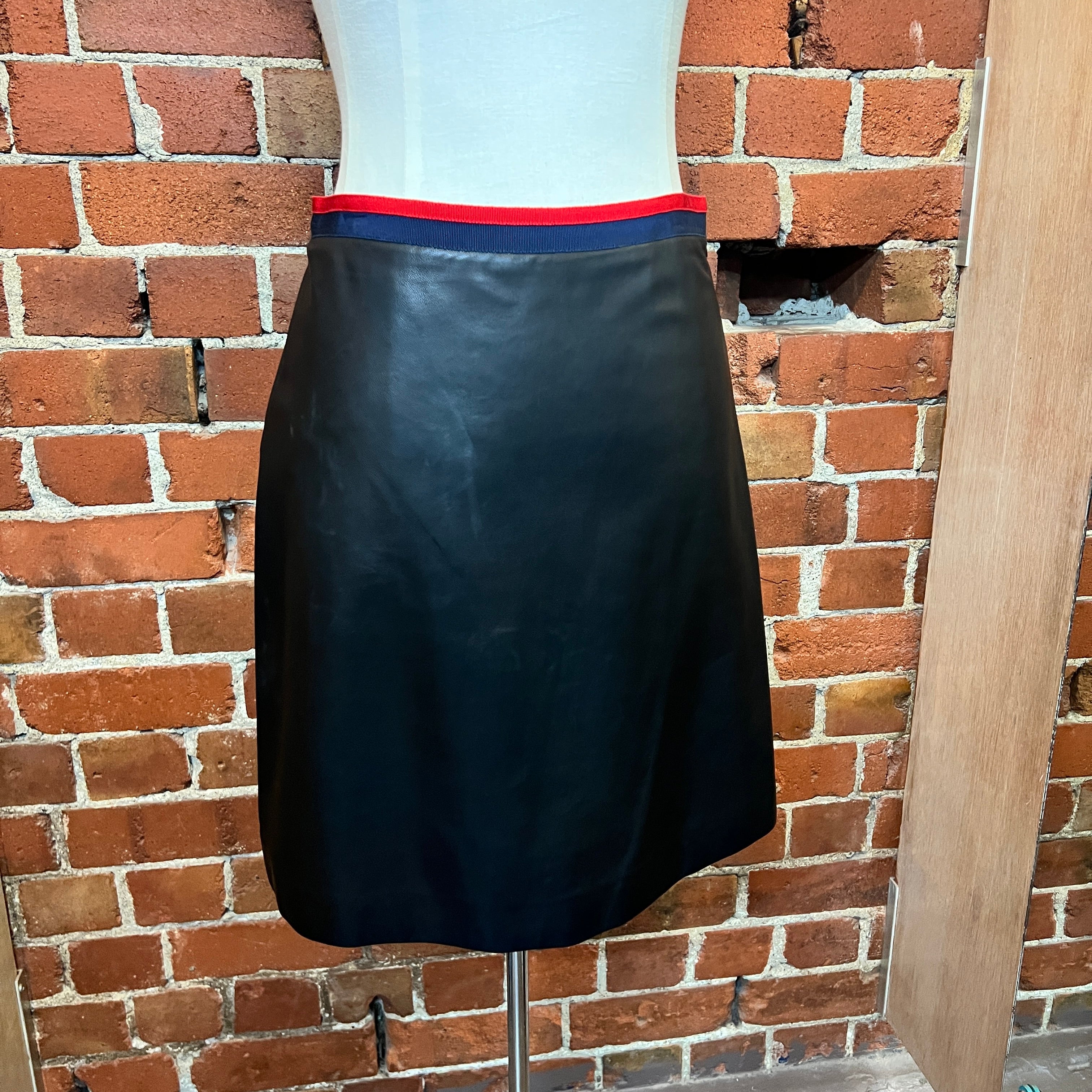 GUCCI leather skirt