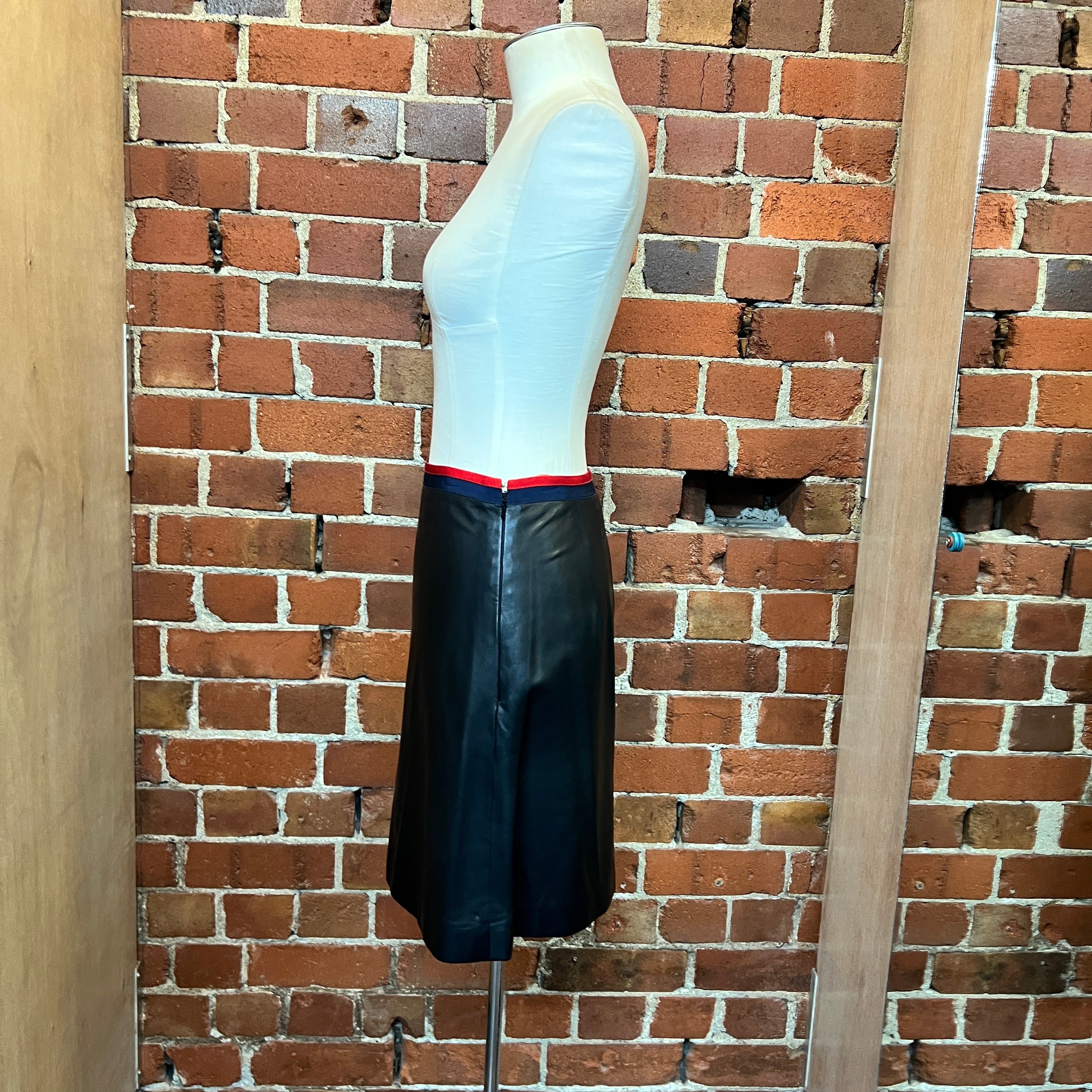 GUCCI leather skirt