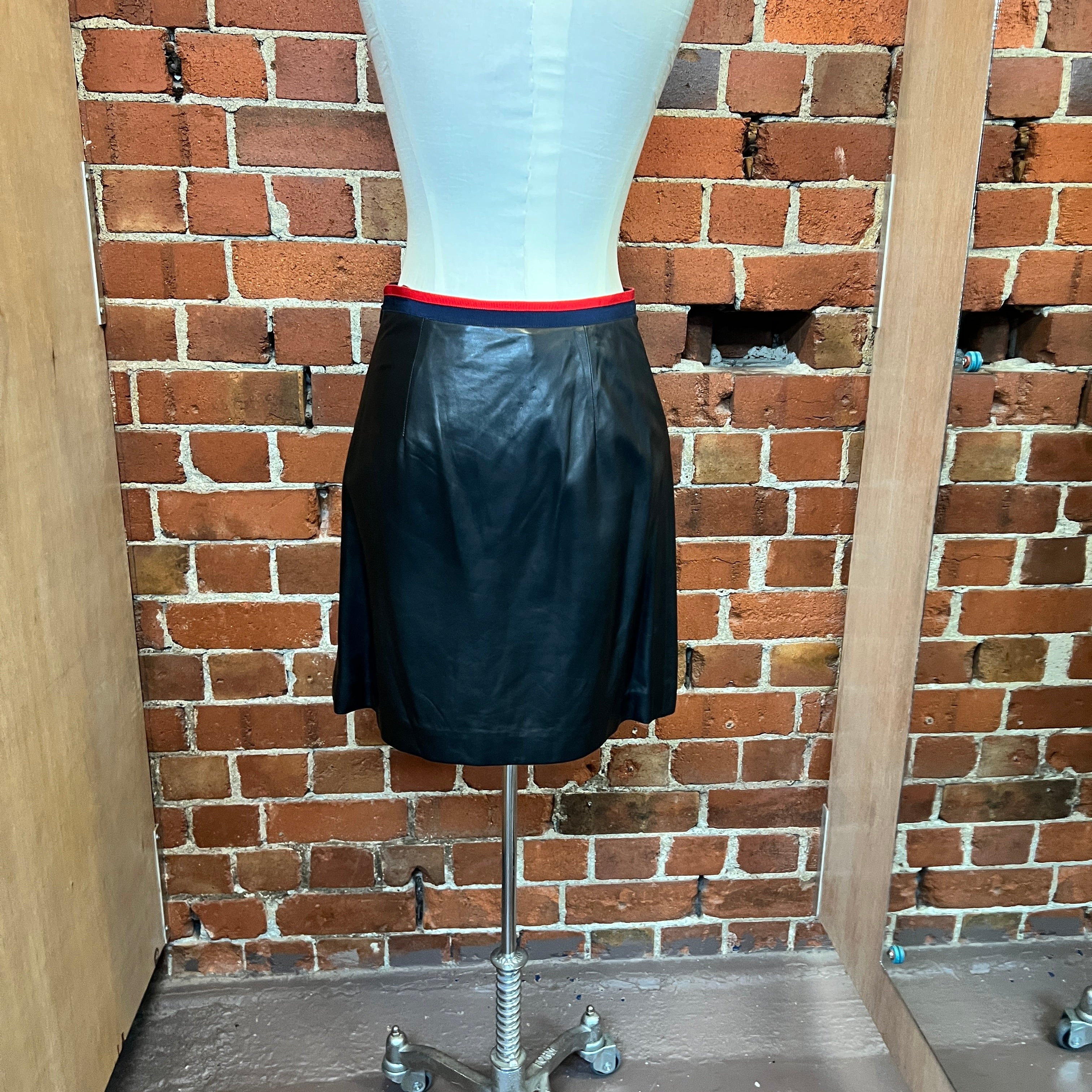 GUCCI leather skirt