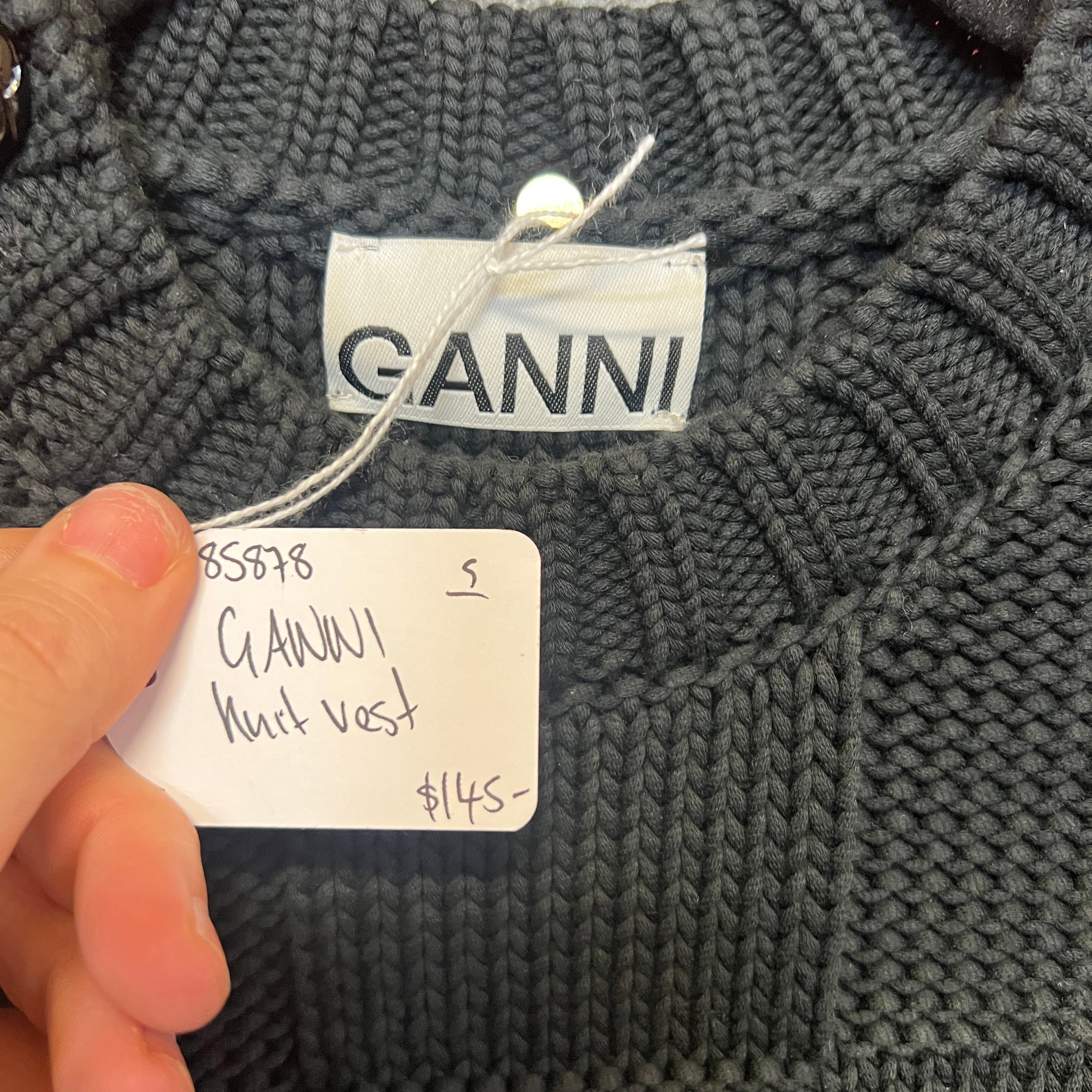 GANNI knit vest