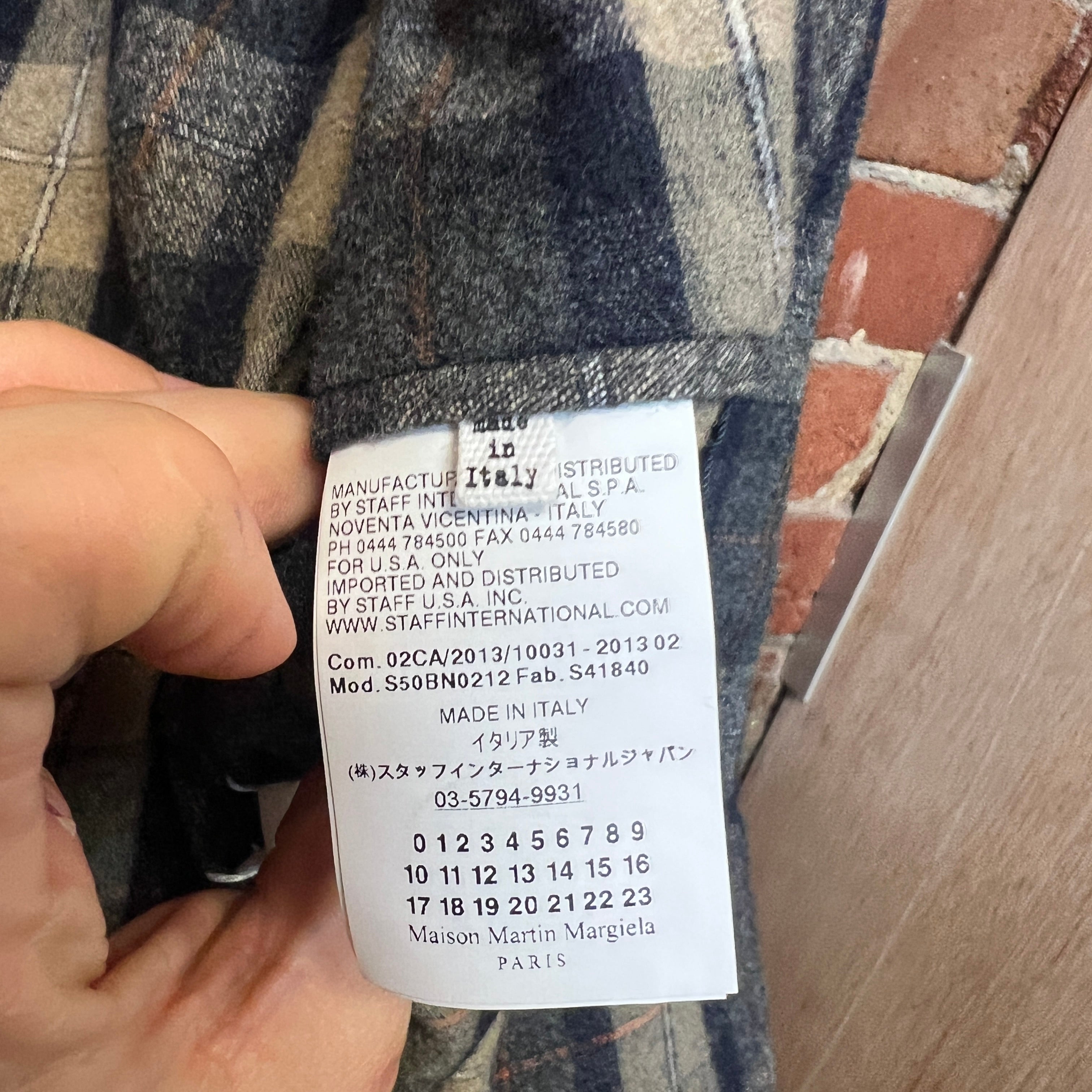 MARTIN MARGIELA checked wool blazer