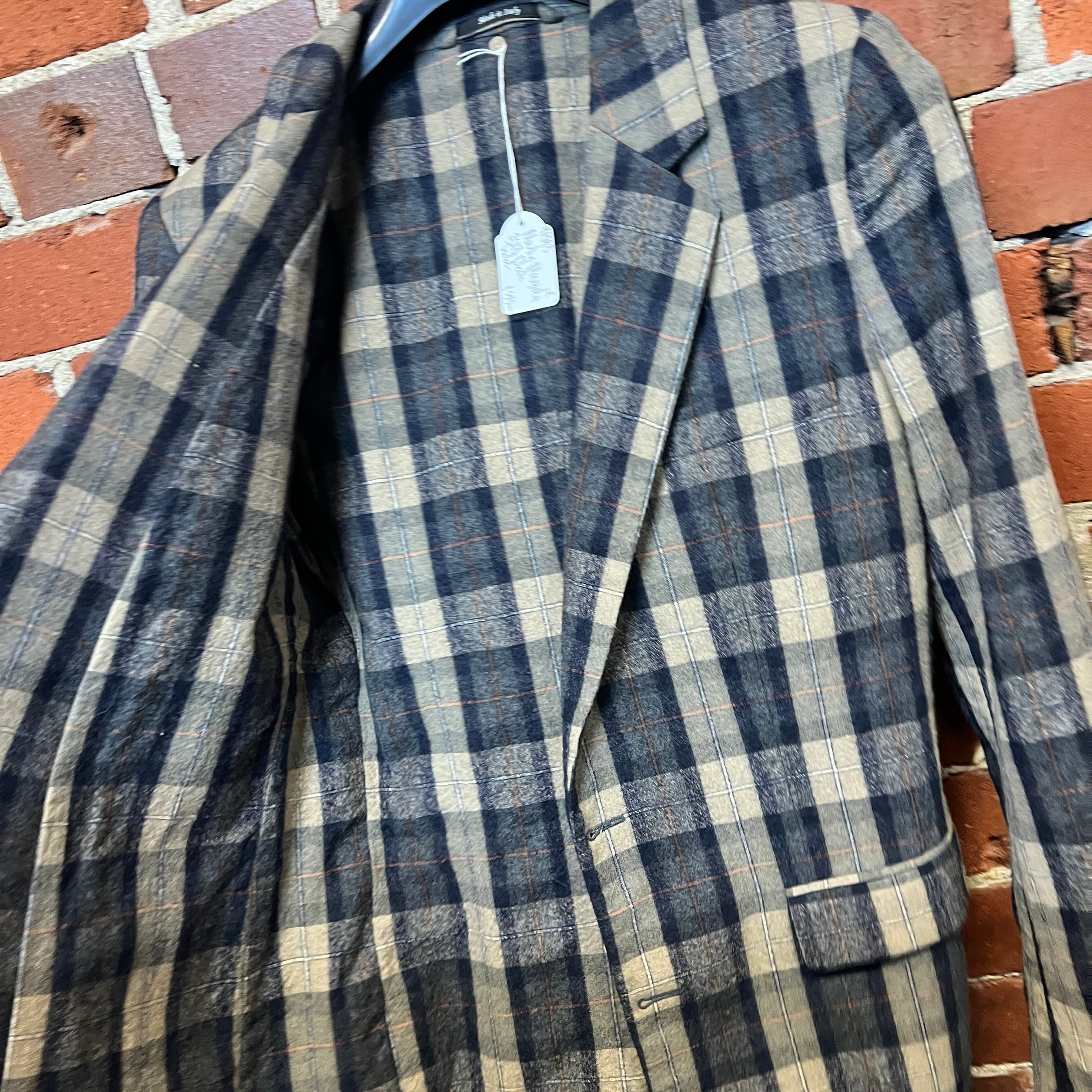 MARTIN MARGIELA checked wool blazer