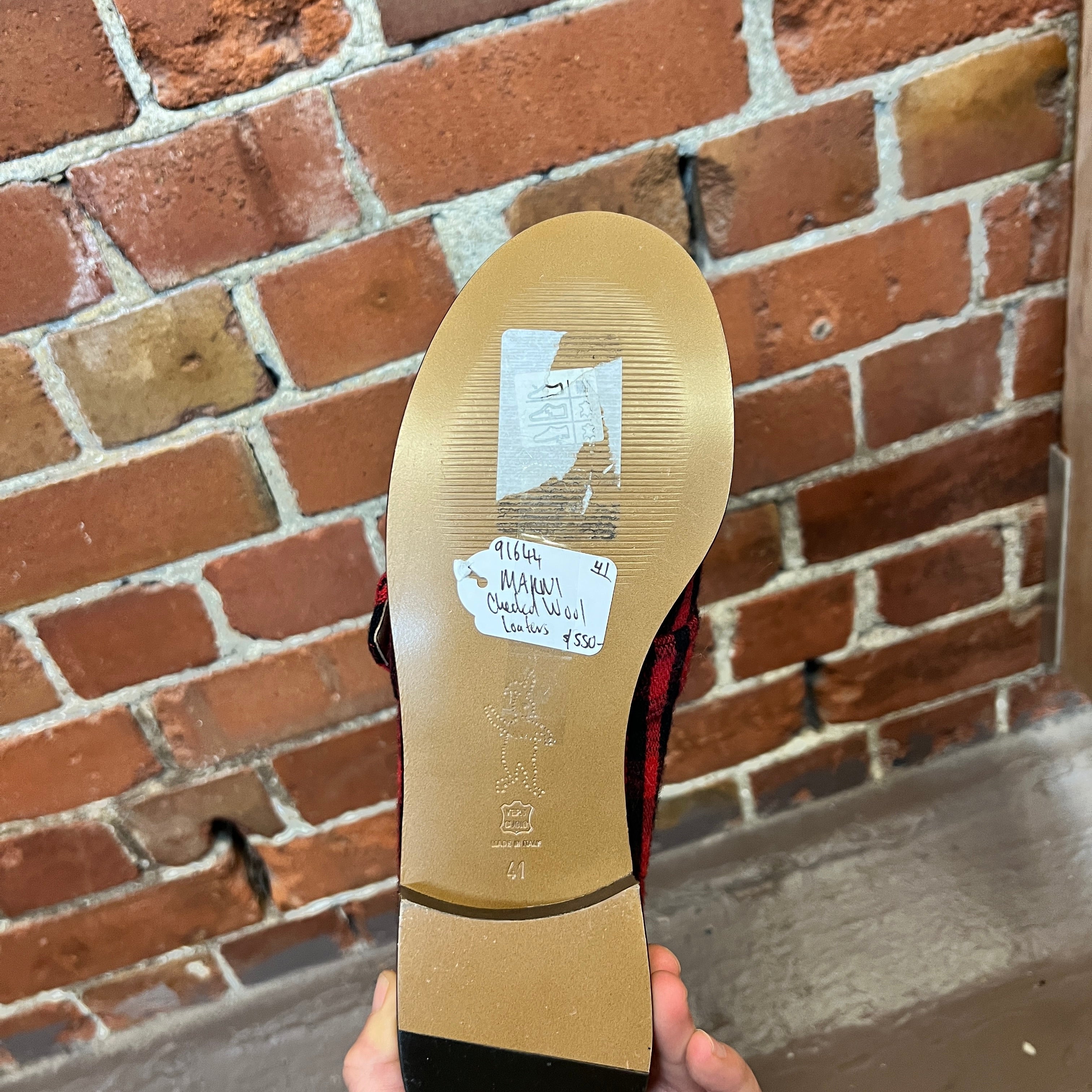 MARNI checked loafers 40