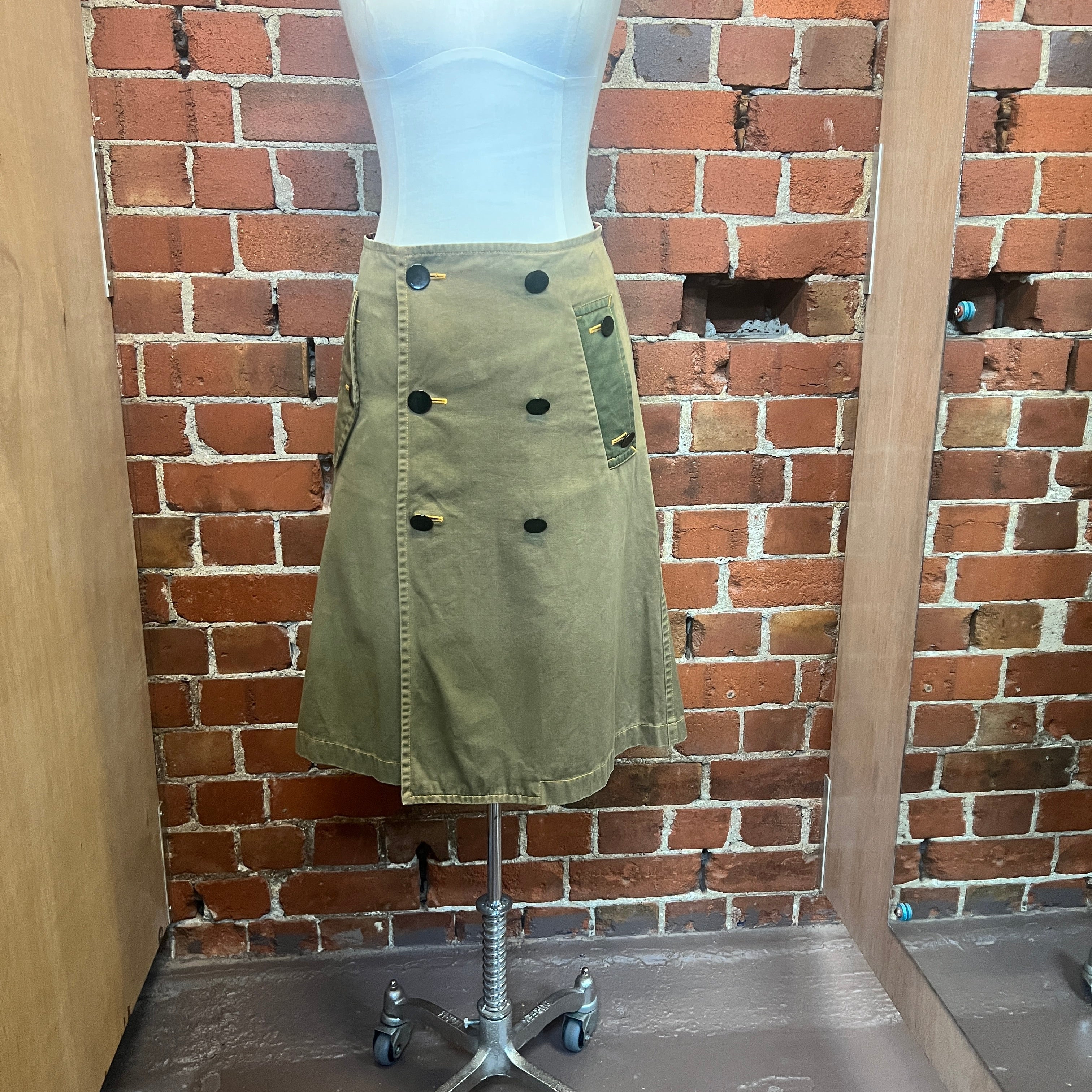 COMME DES GARCONS trench coat skirt