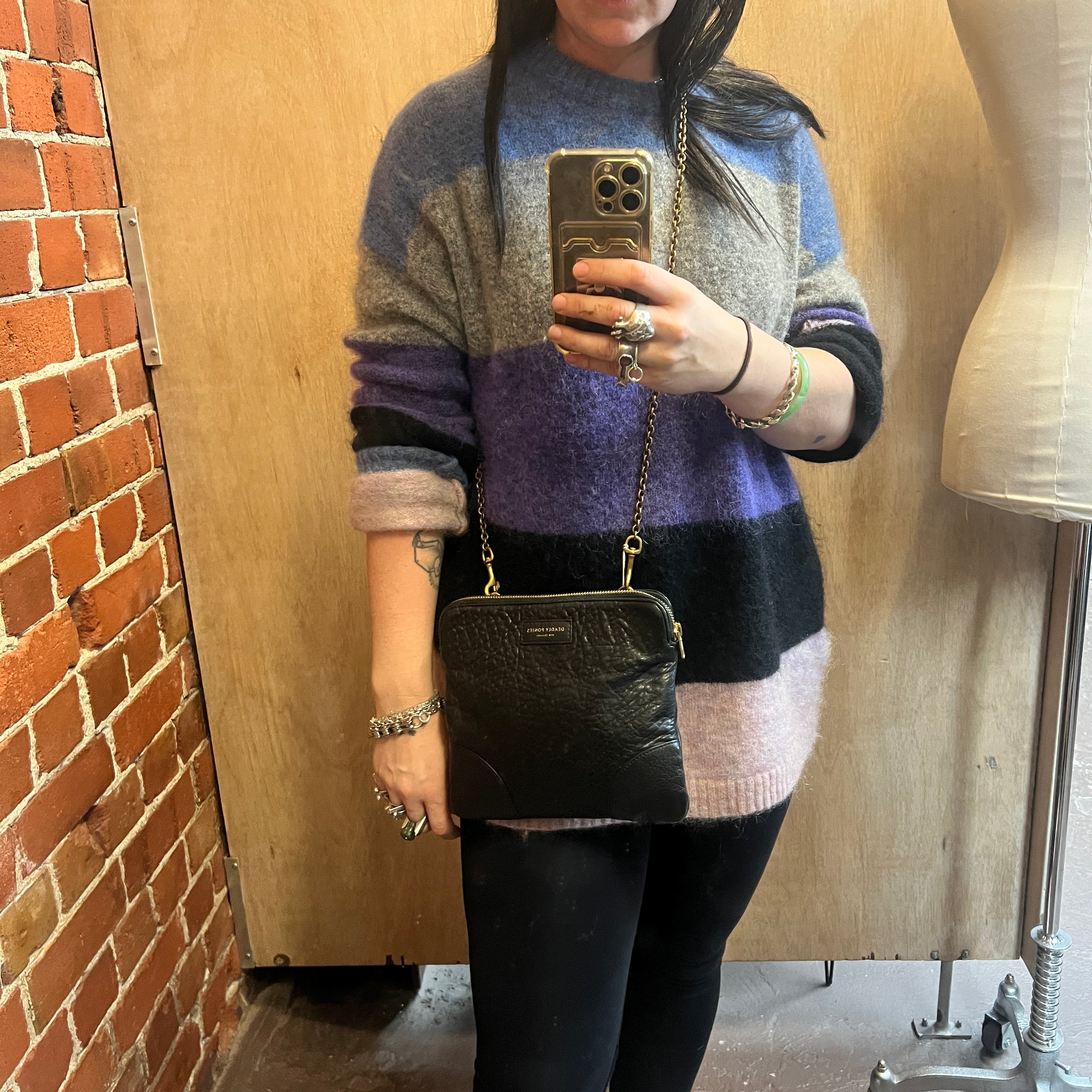 DEADLY PONIES leather bag