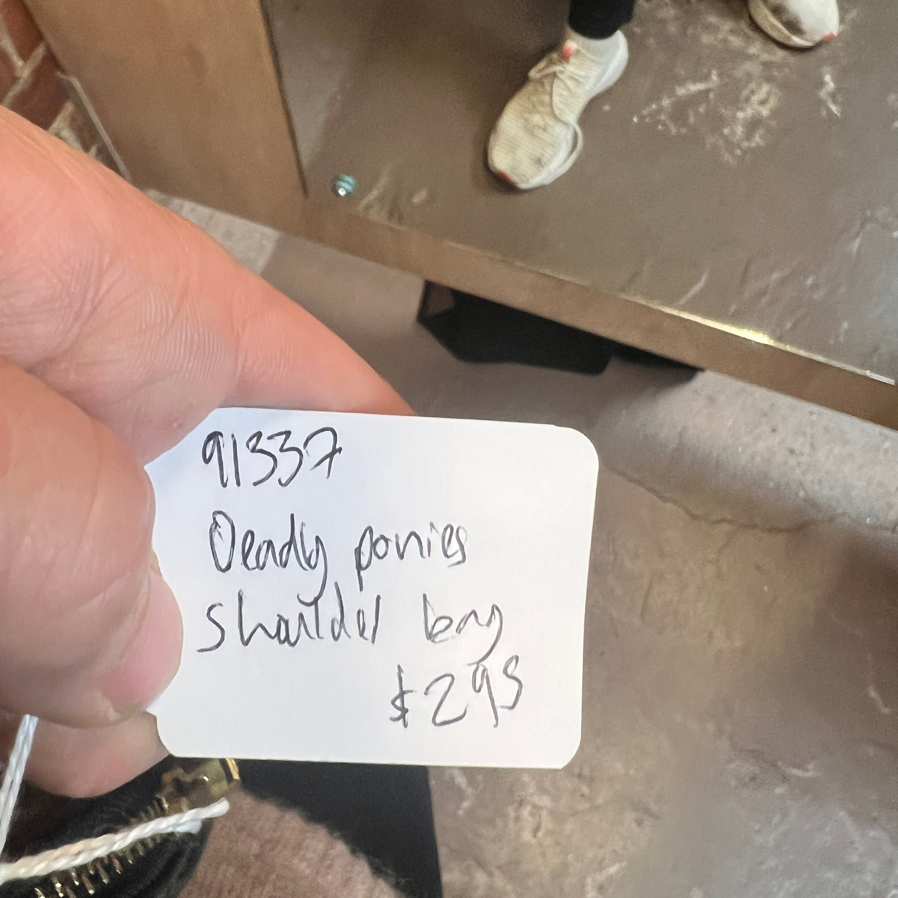 DEADLY PONIES leather bag