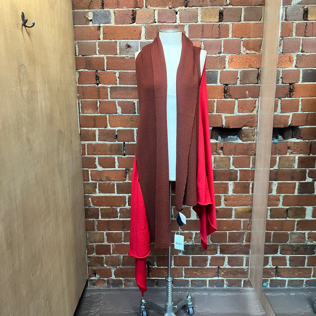 NOM-D wool scarf cape vest thing!