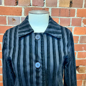 LISA LAW Y2K striped jacket