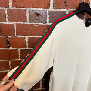 GUCCI crepe sports stripe dress