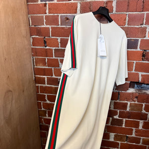 GUCCI crepe sports stripe dress