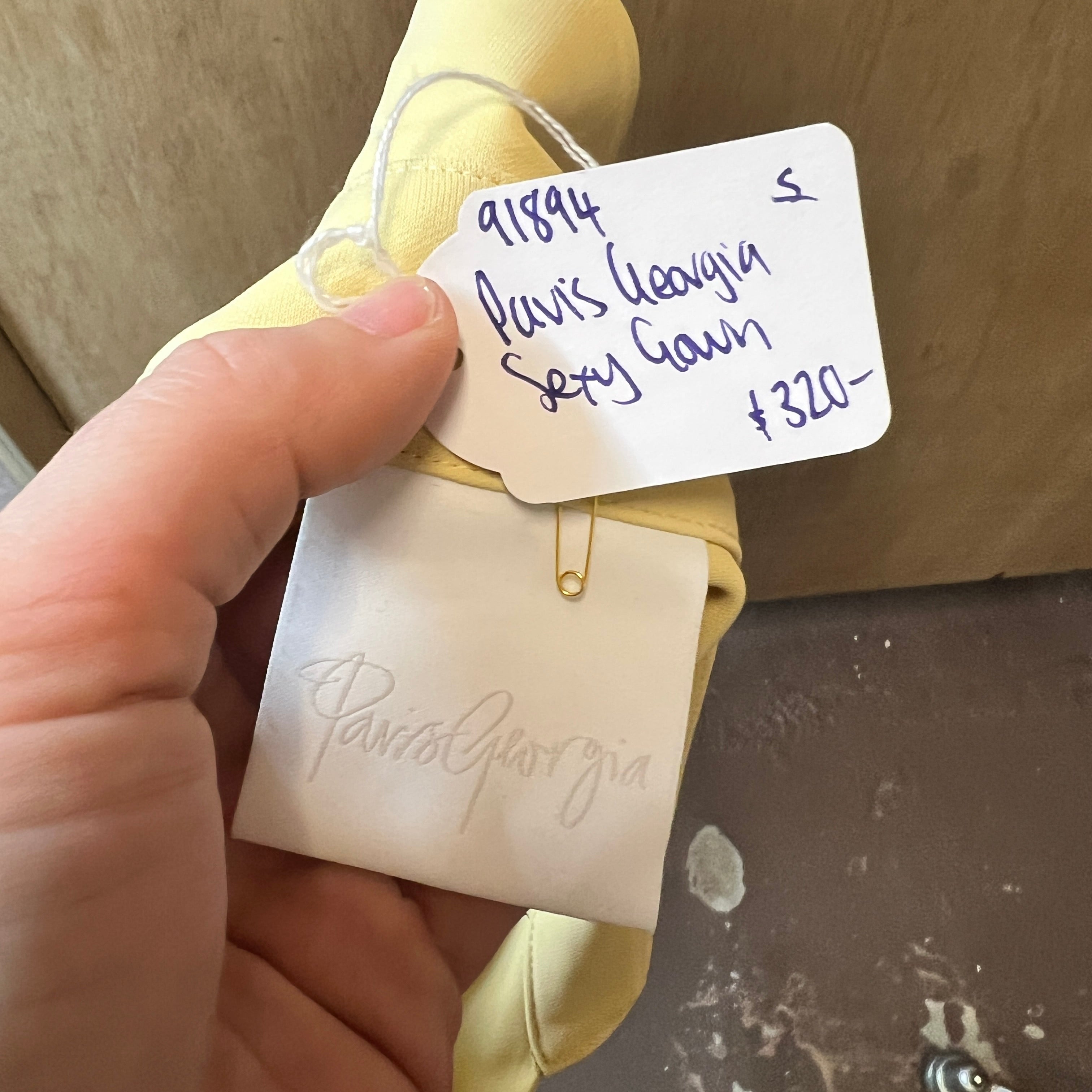 PARIS GEORGIA drape gown