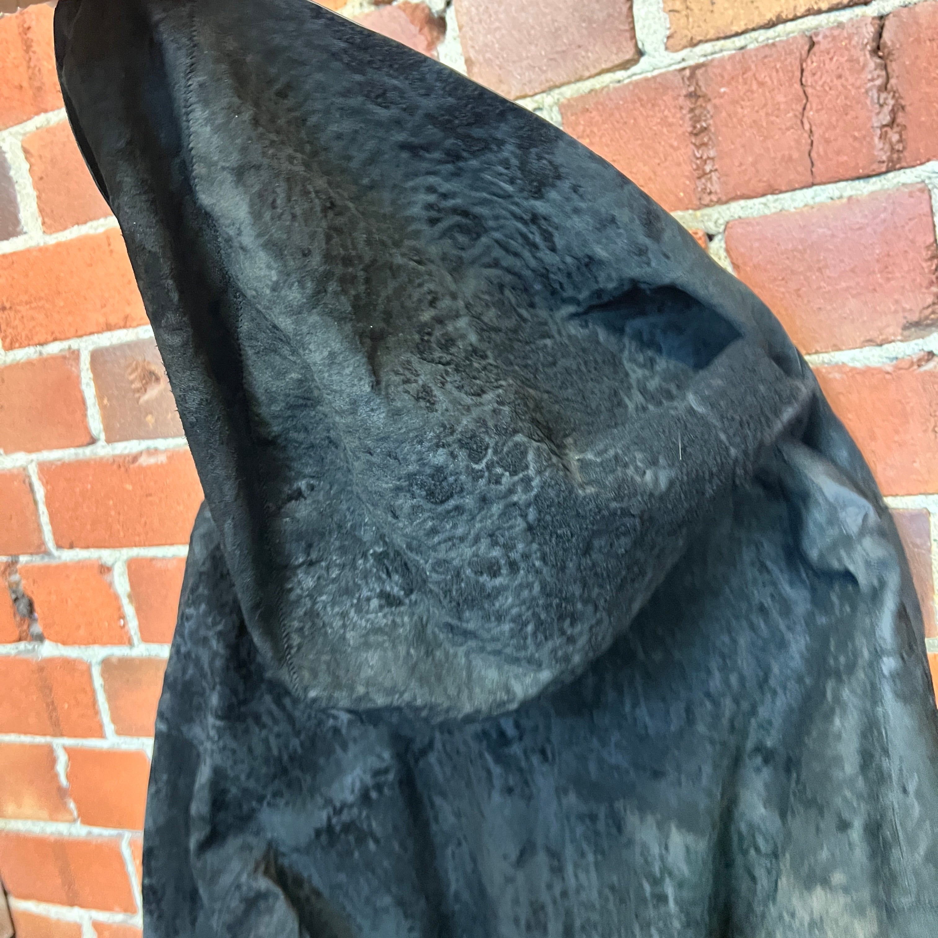 ANN DEMULEMEESTER HUGE leather coat