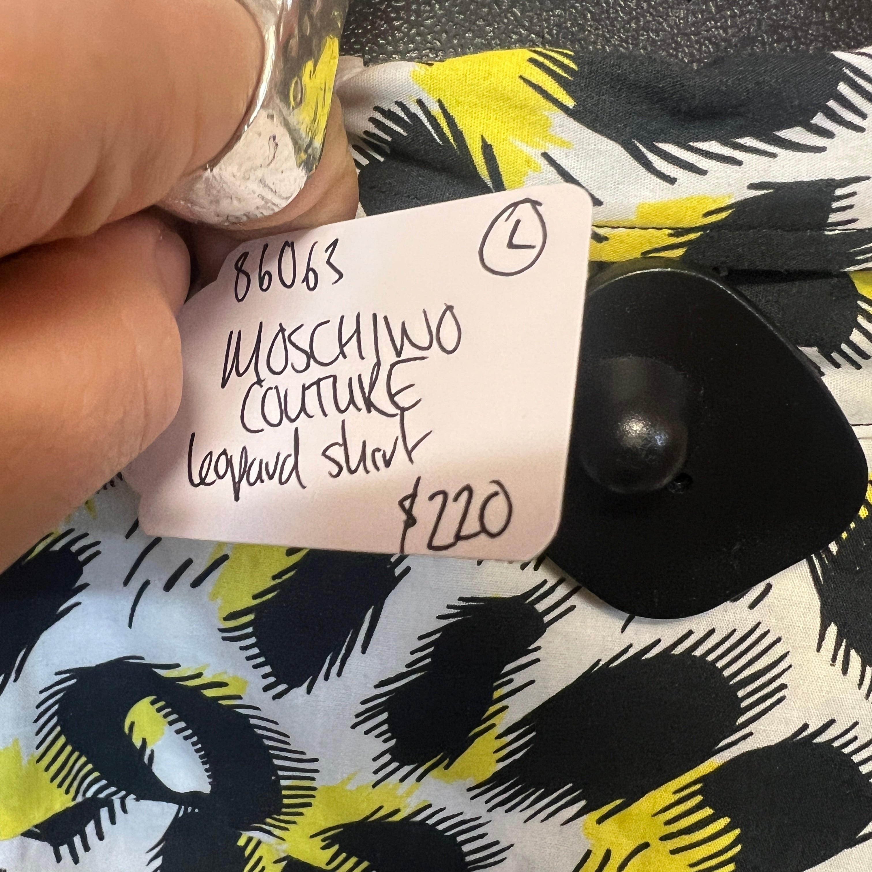 MOSCHINO leopard shirt