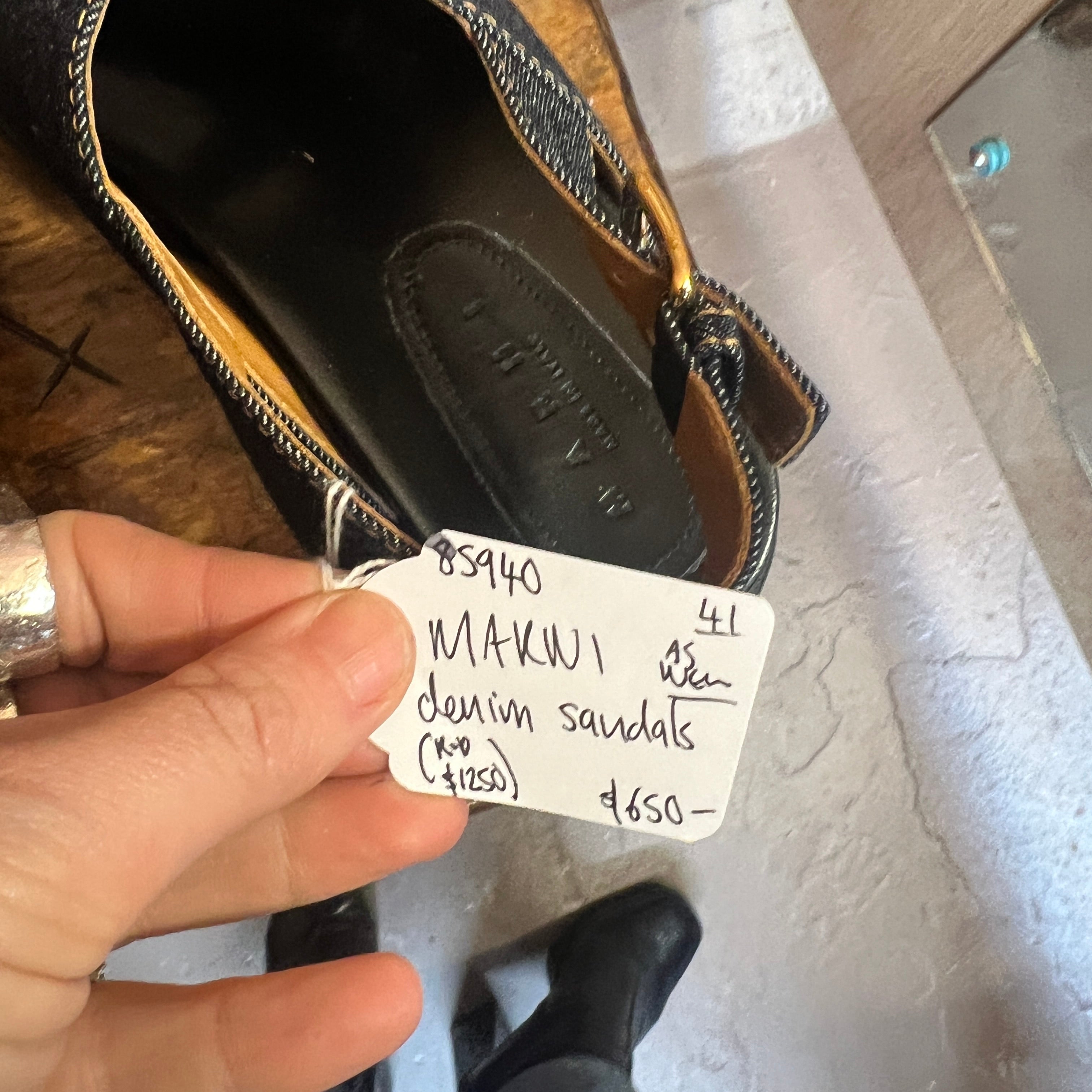 MARNI denim sandals 41