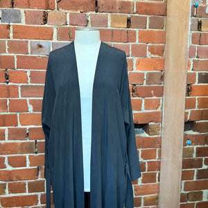ZAMBESI silk drape coat