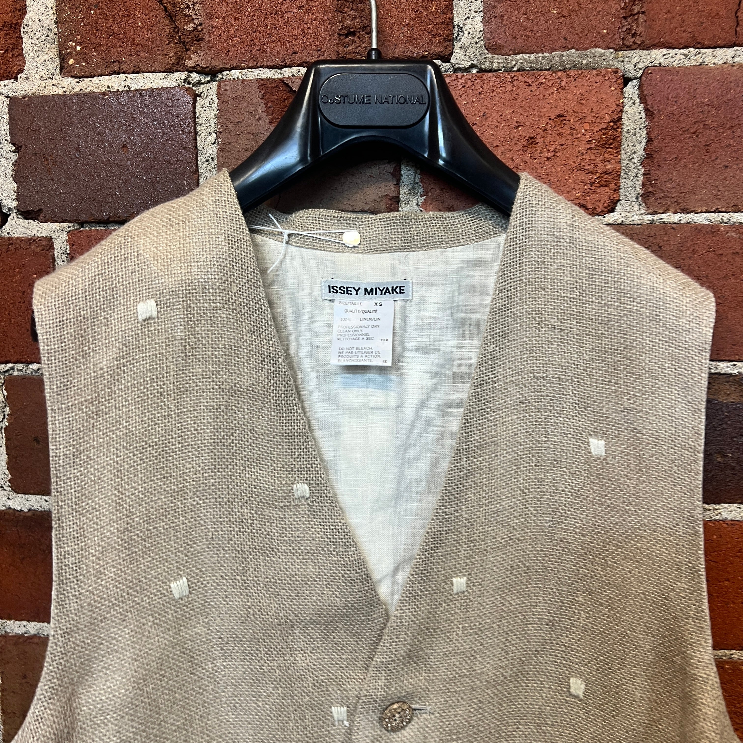 ISSEY MIYAKE 1980's linen vest