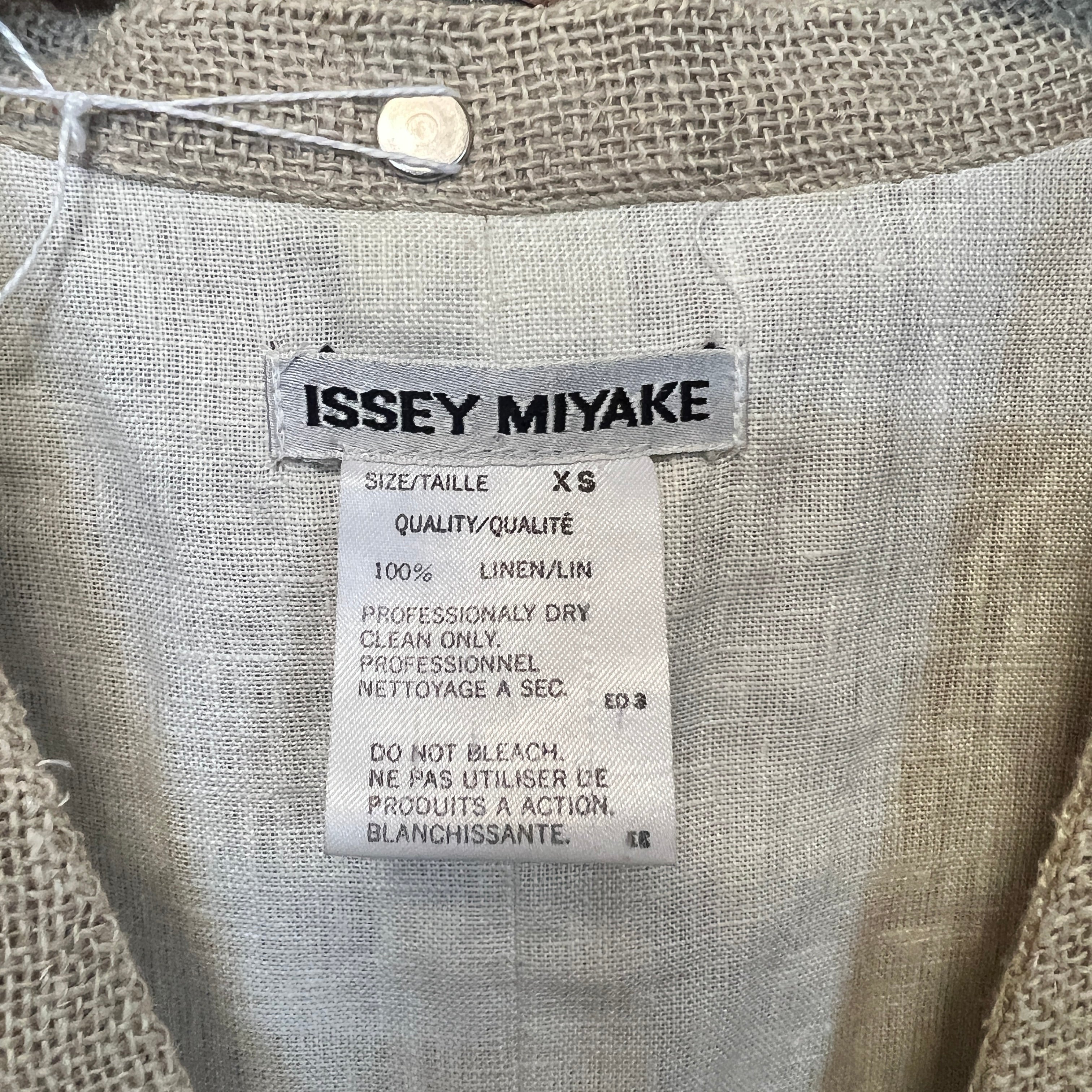 ISSEY MIYAKE 1980's linen vest