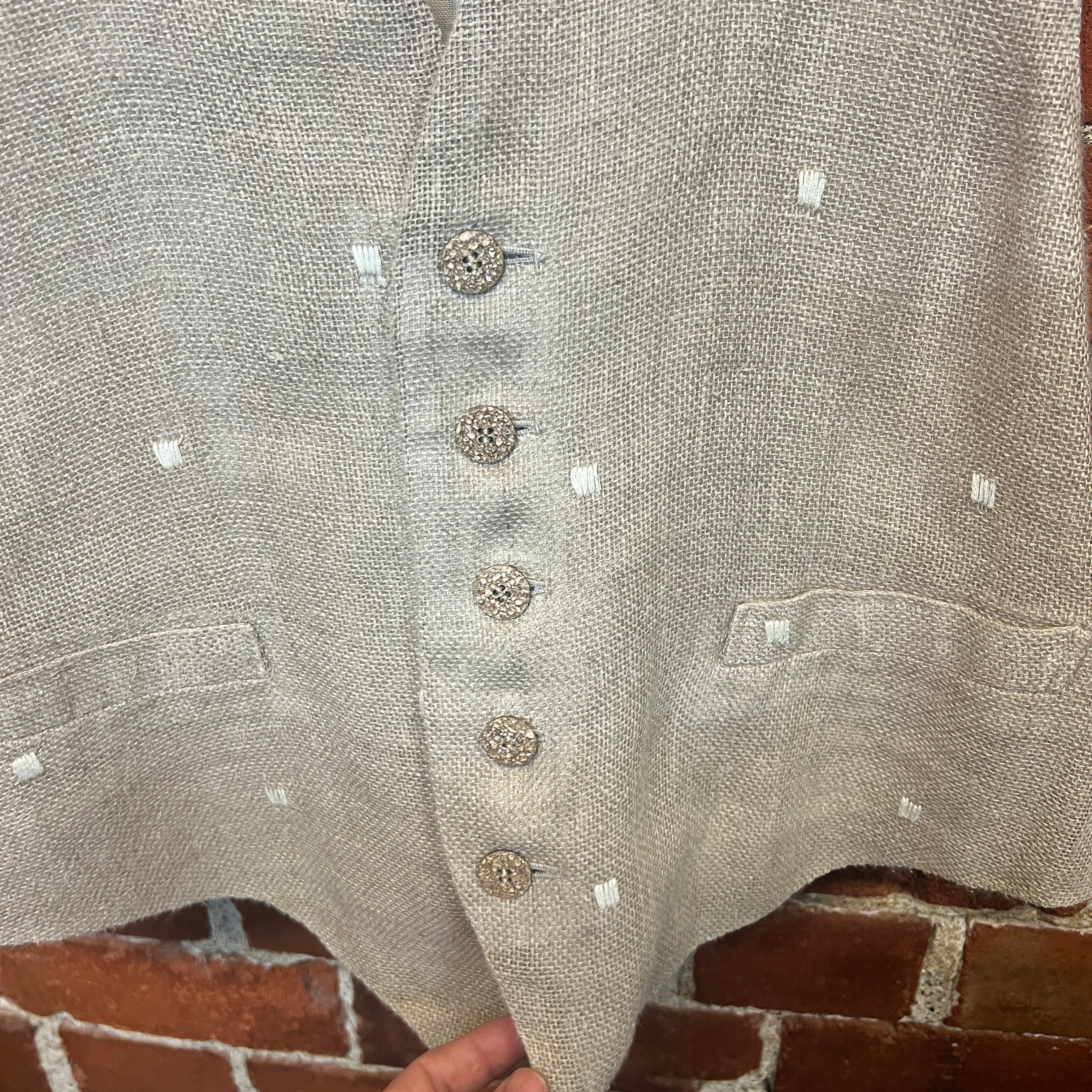 ISSEY MIYAKE 1980's linen vest