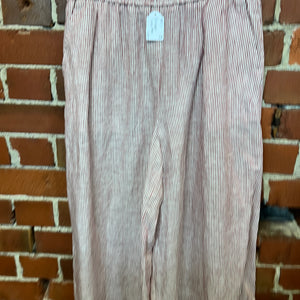 DESIGNER linen wide leg pants