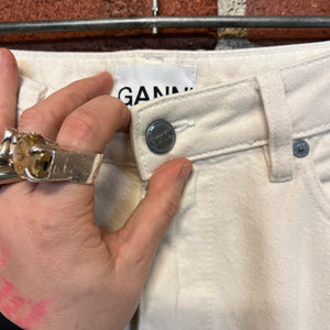 GANNI white jeans