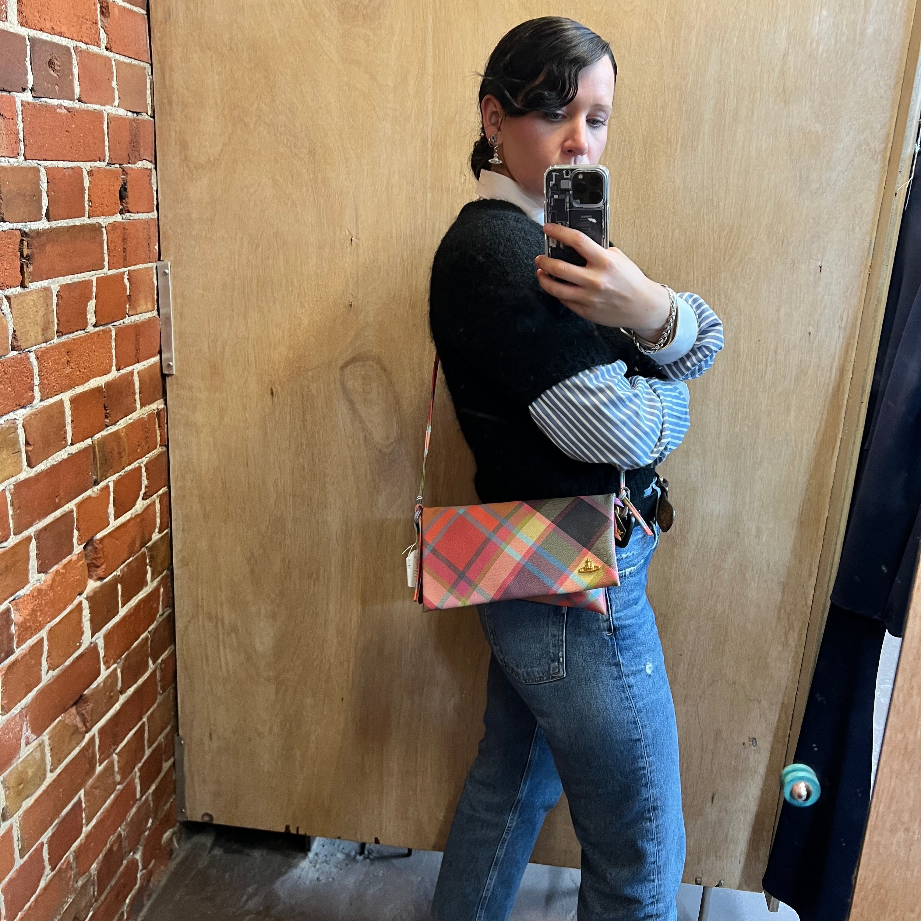 VIVIENNE WESTWOOD baguette clutch handbag