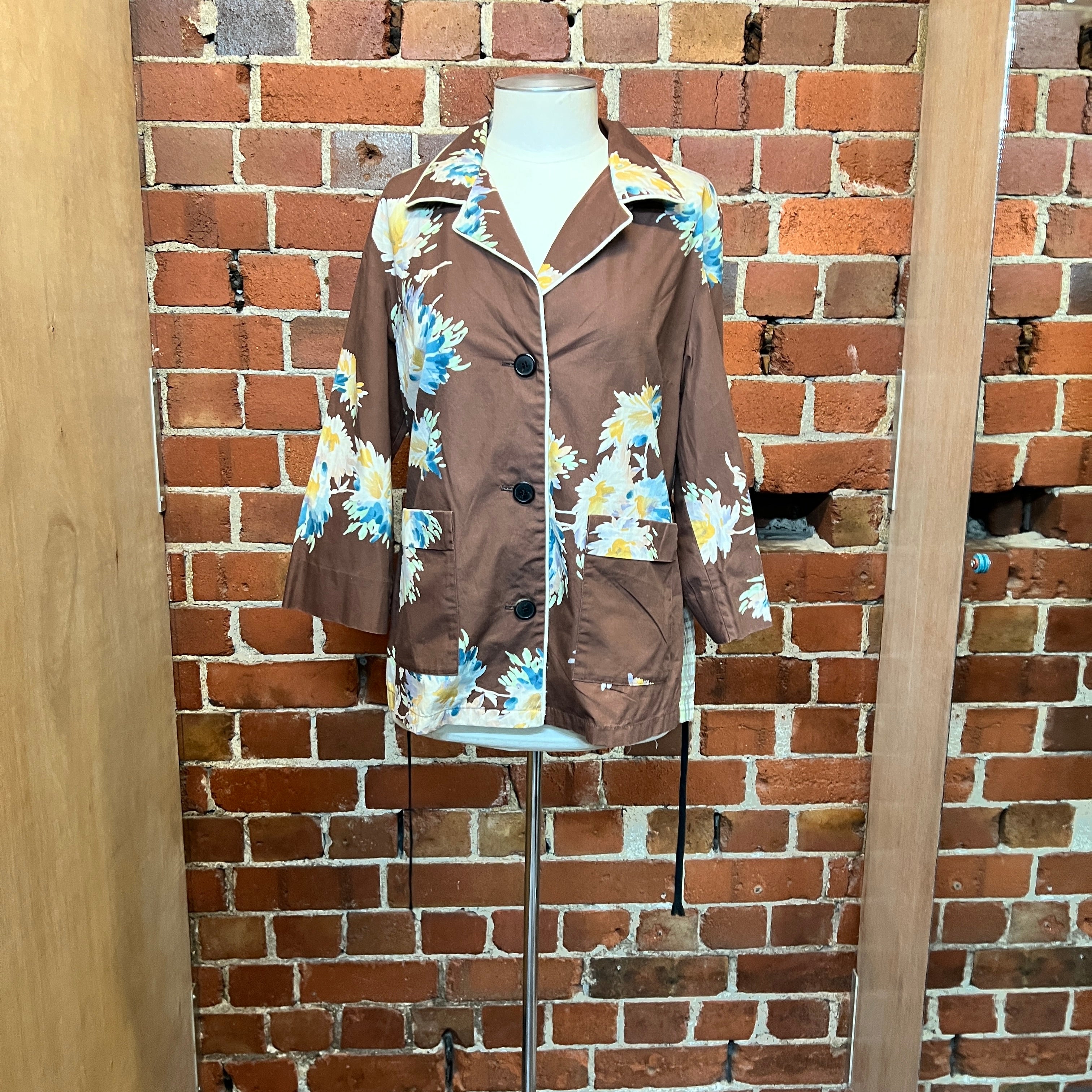 DRIES VAN NOTEN mixed fabric shirt