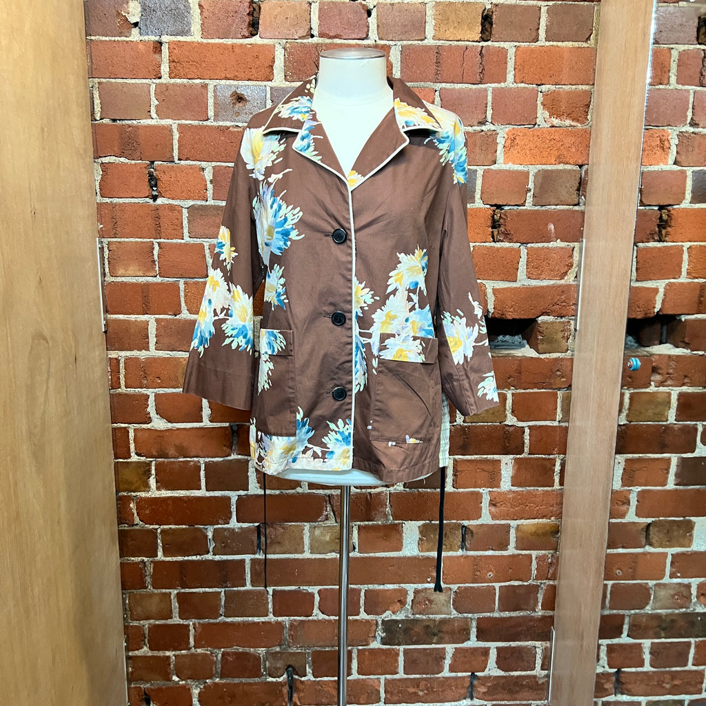 DRIES VAN NOTEN mixed fabric shirt