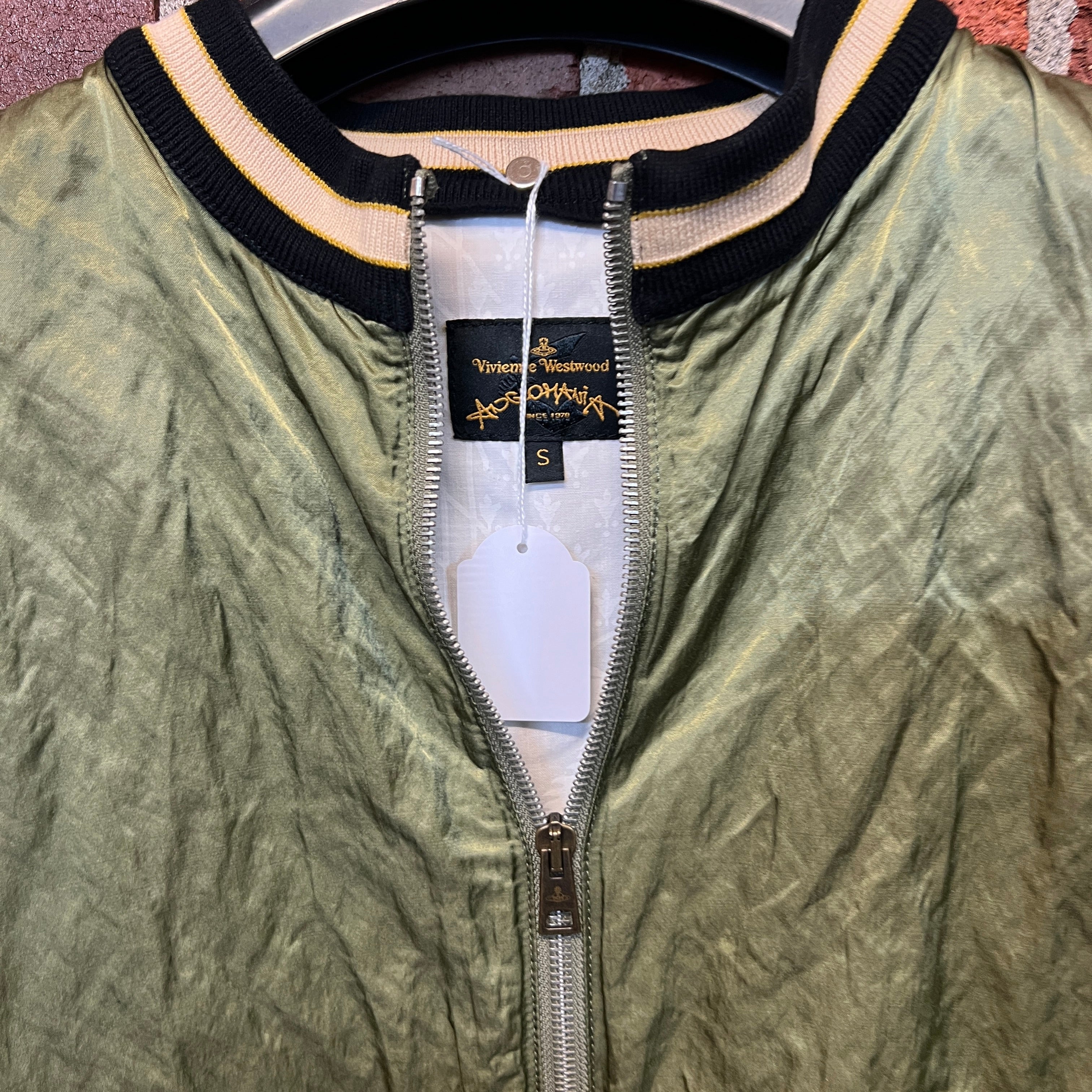 VIVIENNE WESTWOOD satin embroidered bomber