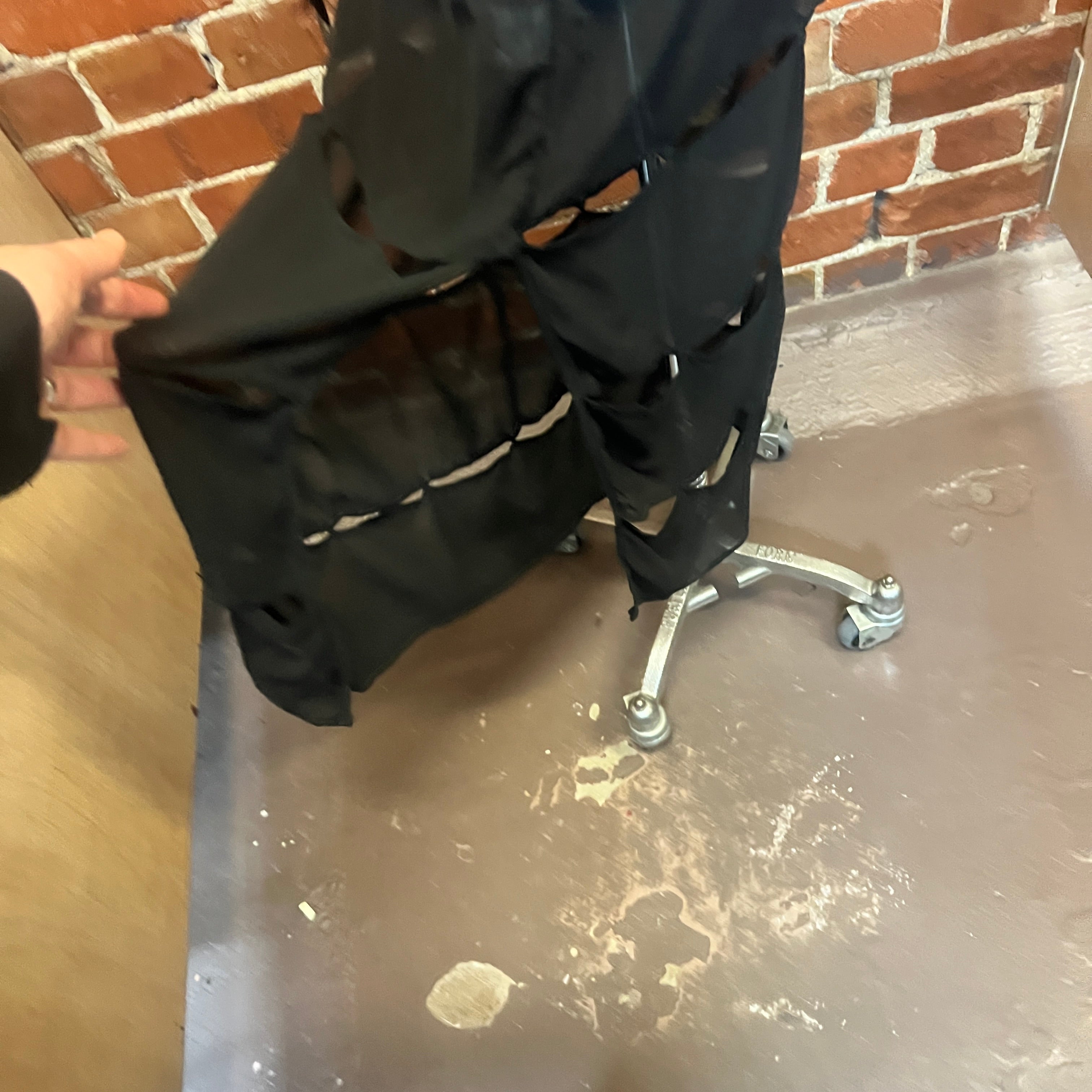 SYMETRIA silk slash dress