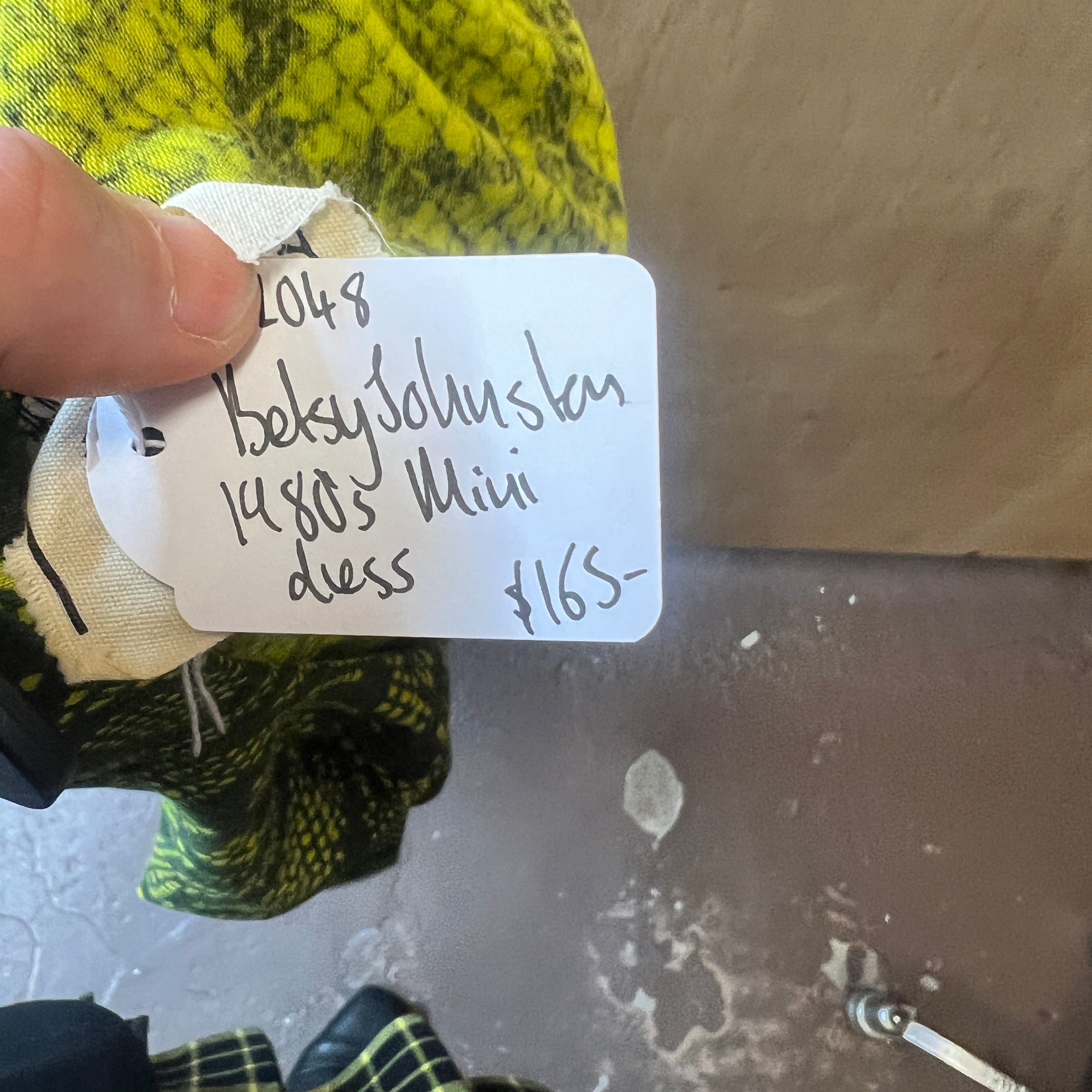 BETSY JOHNSTON 1980's mini dress