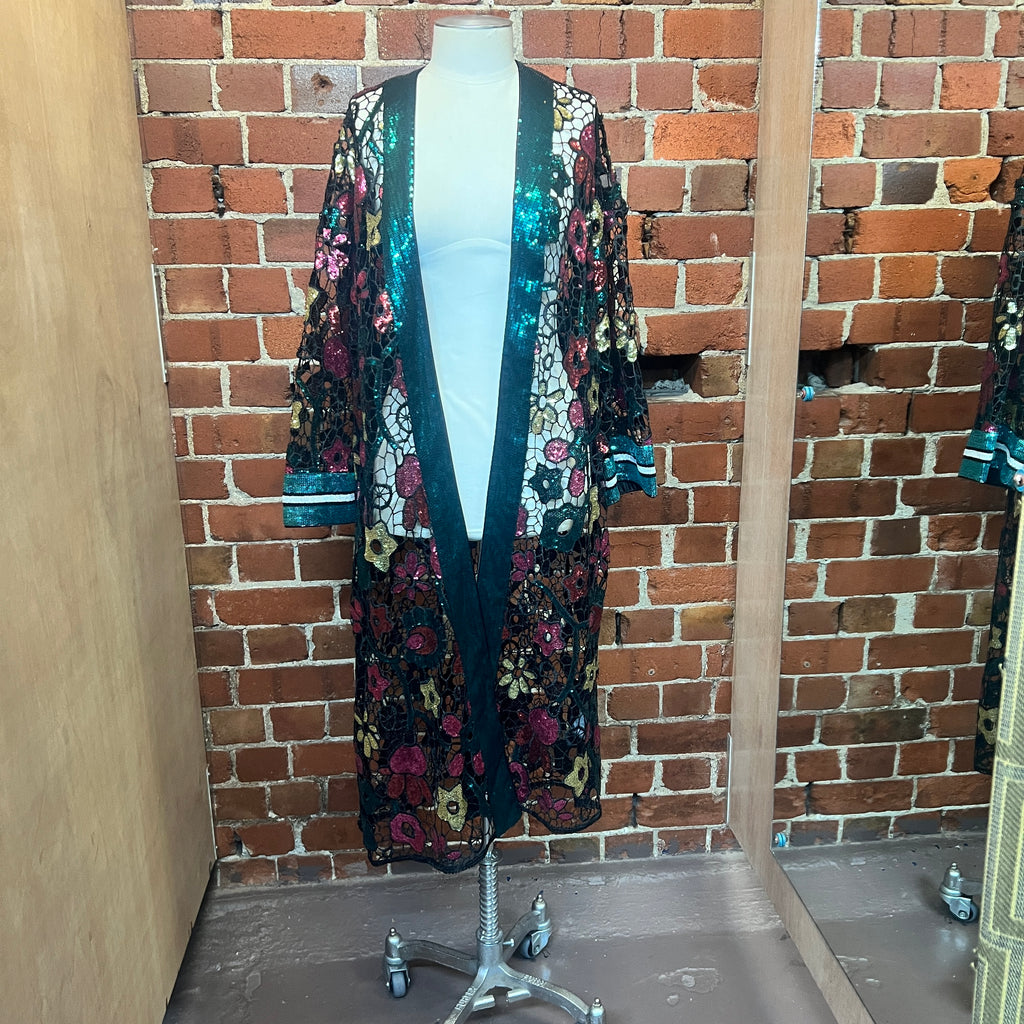 COOPER sequin drape jacket