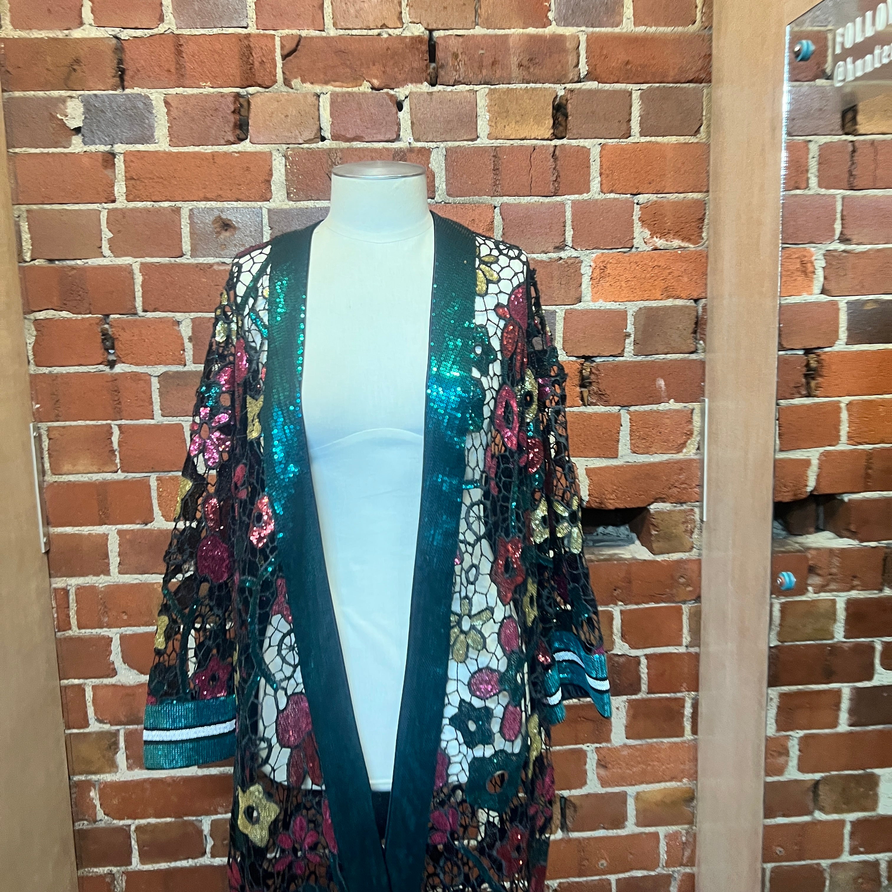 COOPER sequin drape jacket