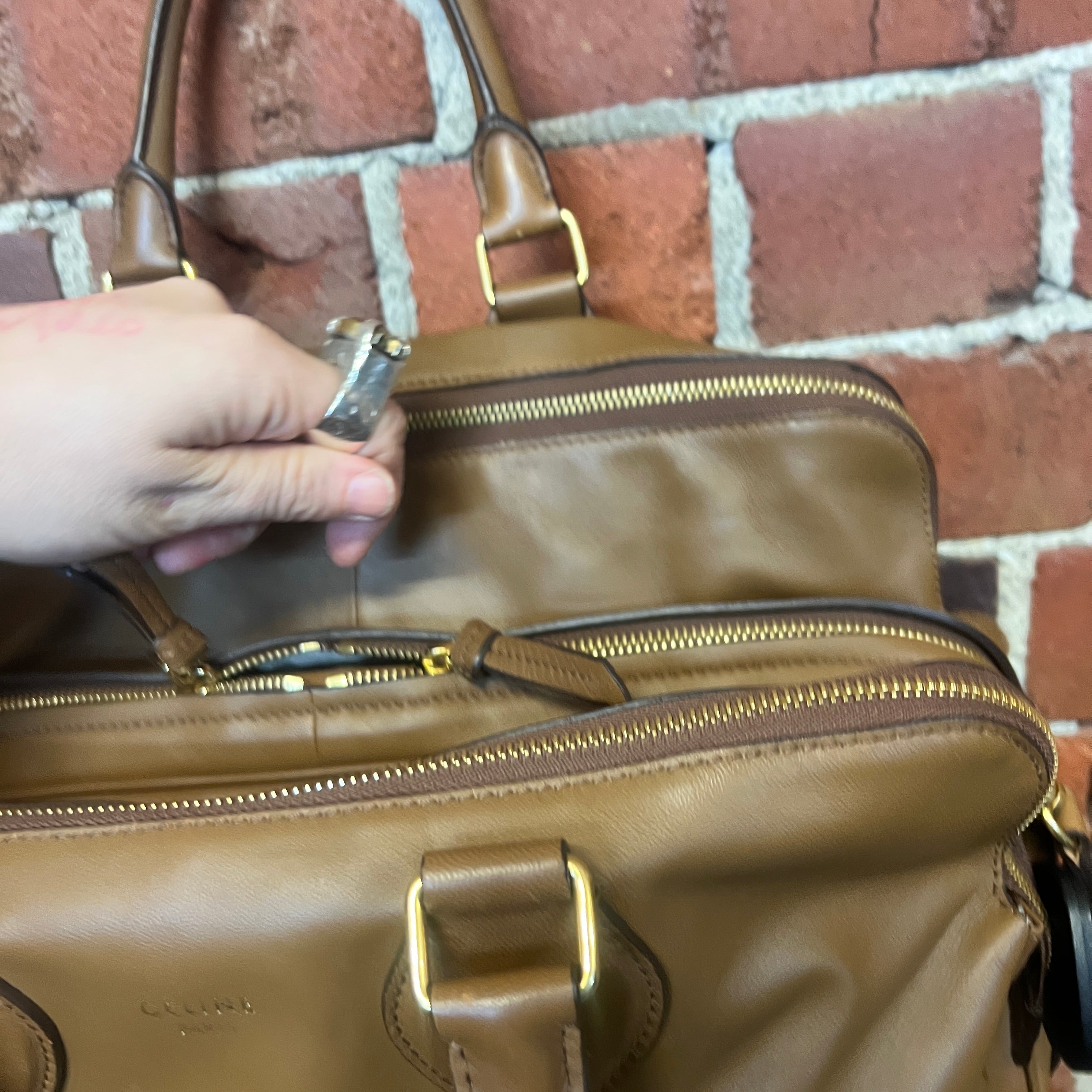 CELINE TRIPTYQUE leather handbag