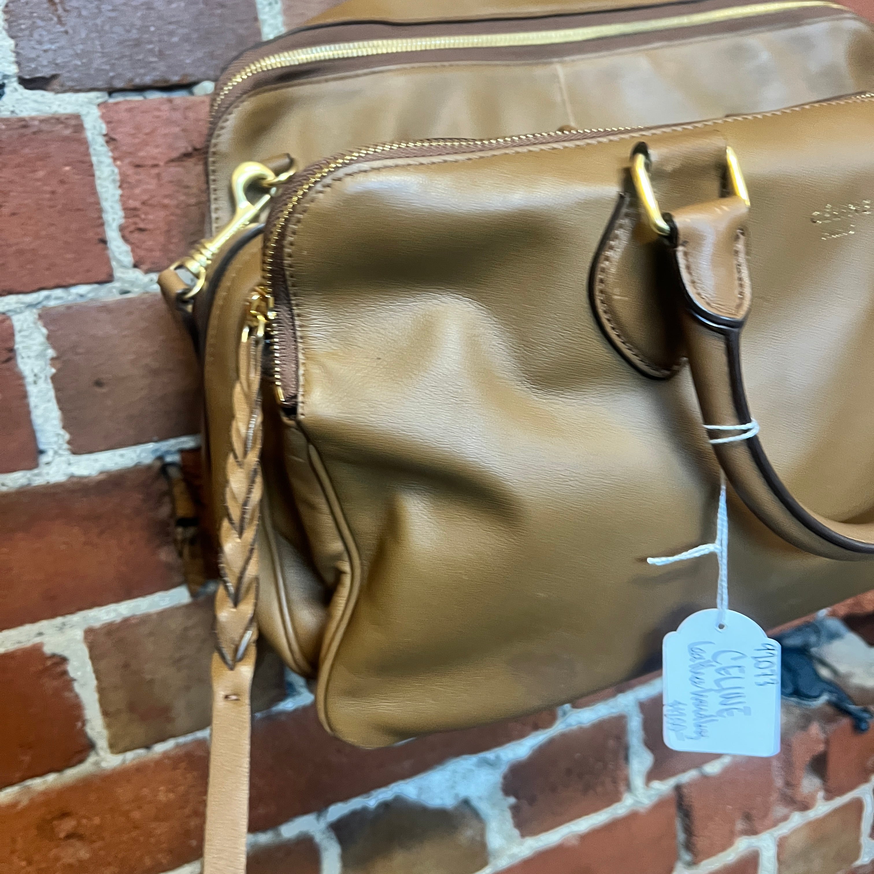 CELINE TRIPTYQUE leather handbag