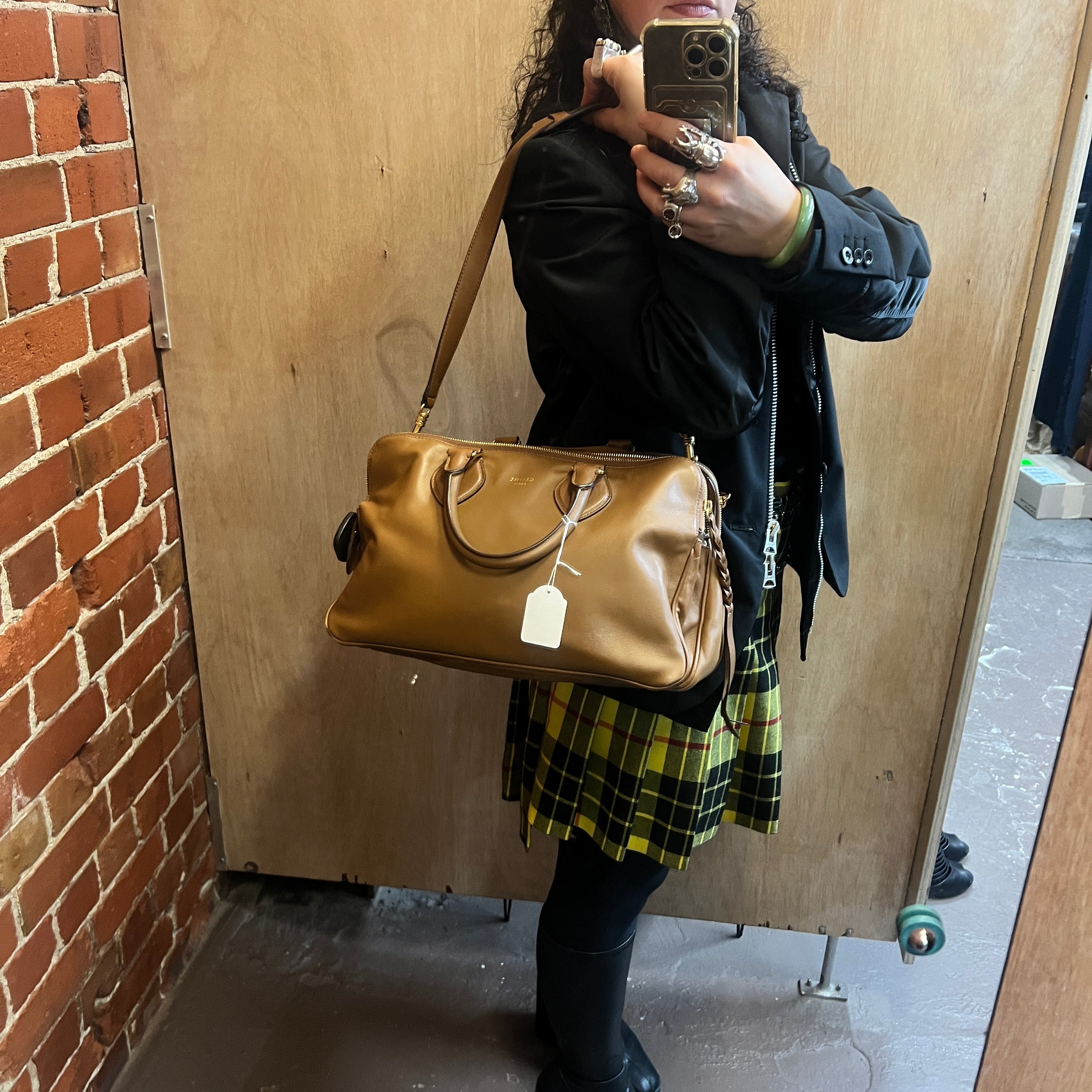 CELINE TRIPTYQUE leather handbag