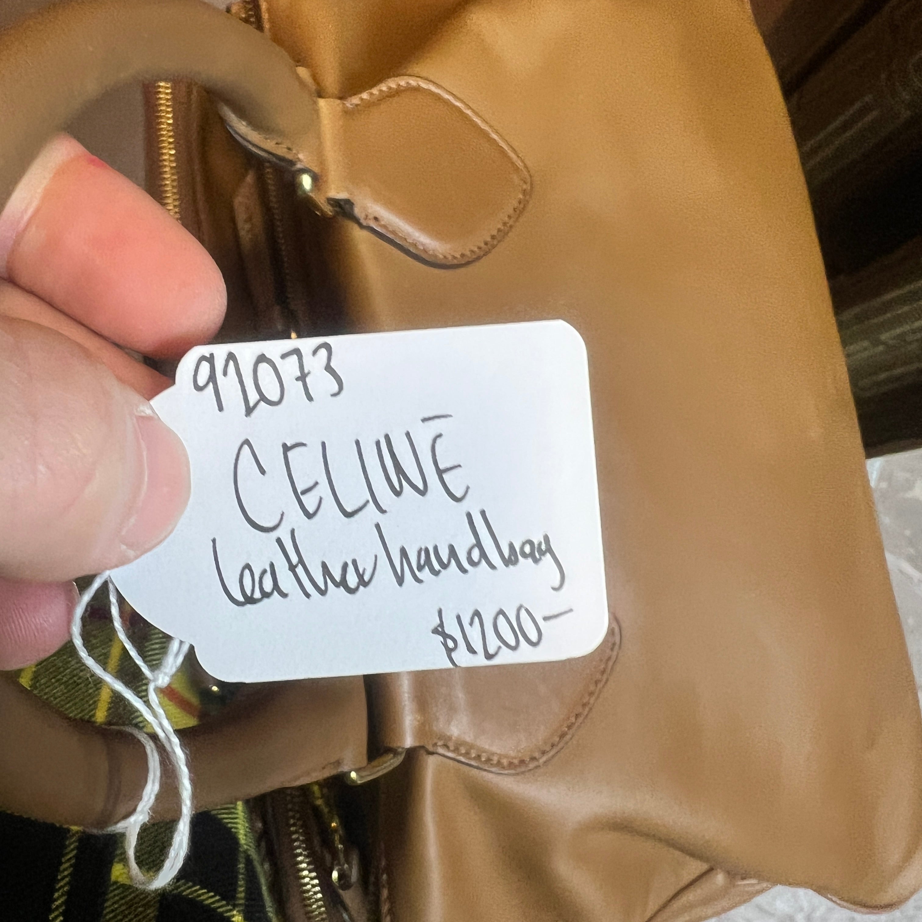CELINE TRIPTYQUE leather handbag