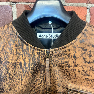 ACNE STUDIOS leather bomber