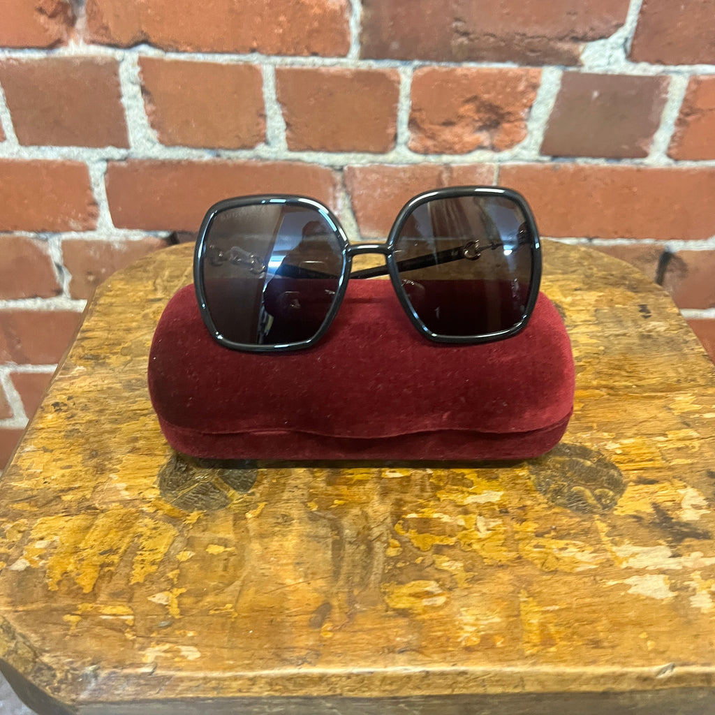 GUCCI horse-bit side sunglasses
