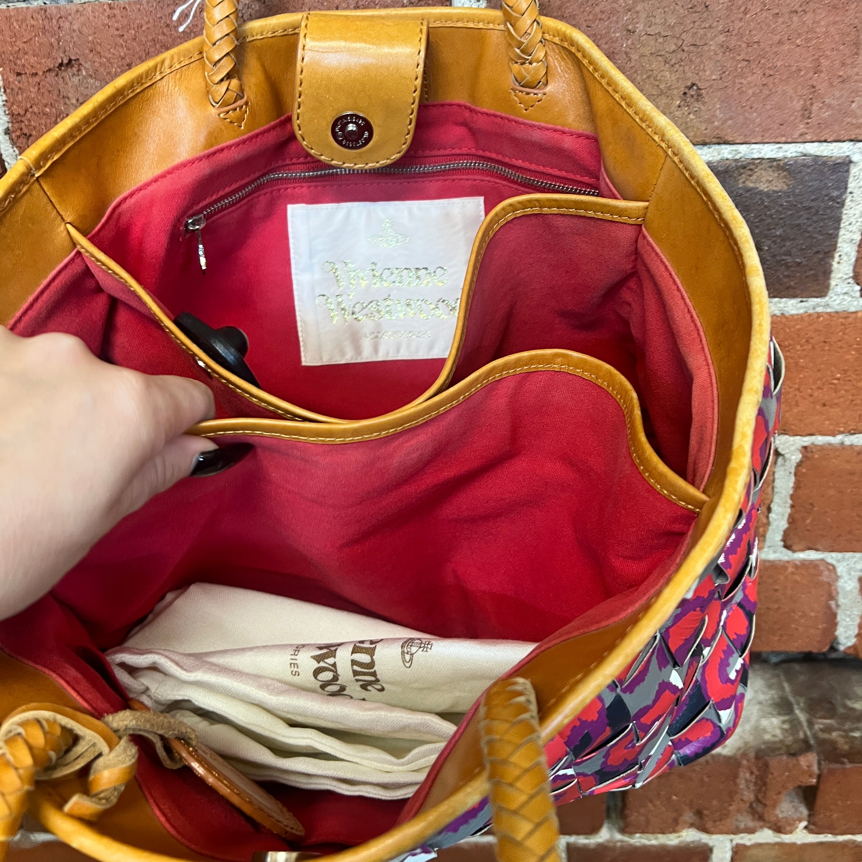 VIVIENNE WESTWOOD woven handbag