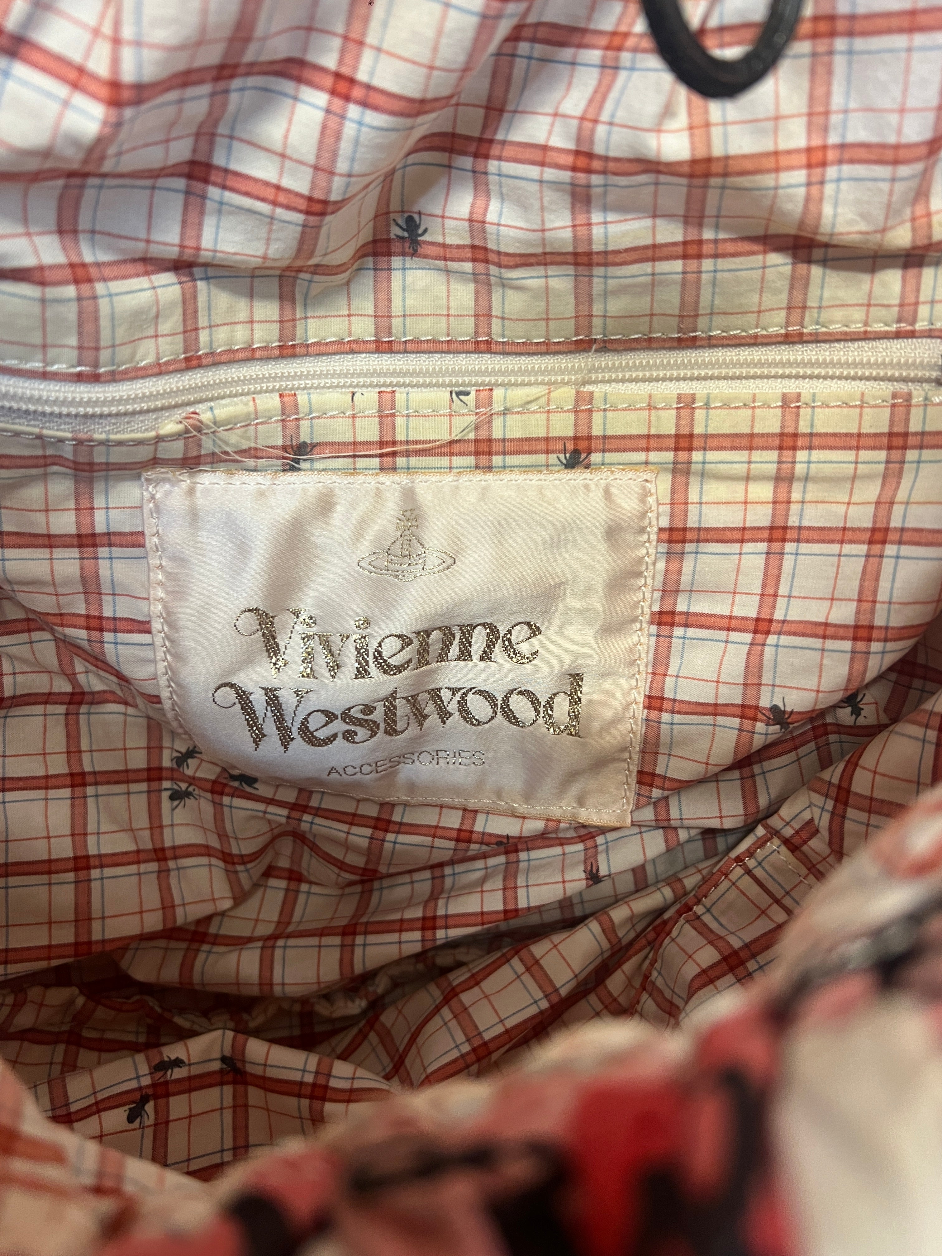 VIVIENNE WESTWOOD 1990's gingham handbag