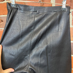 SCANLAN THEODORE leather and pony hair leggings