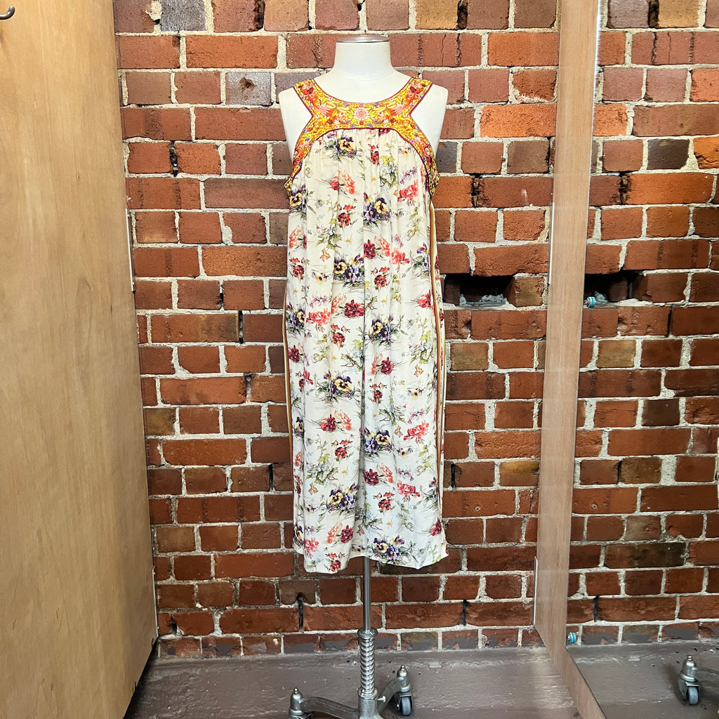 JEAN PAUL GAULTIER silk embroided dress