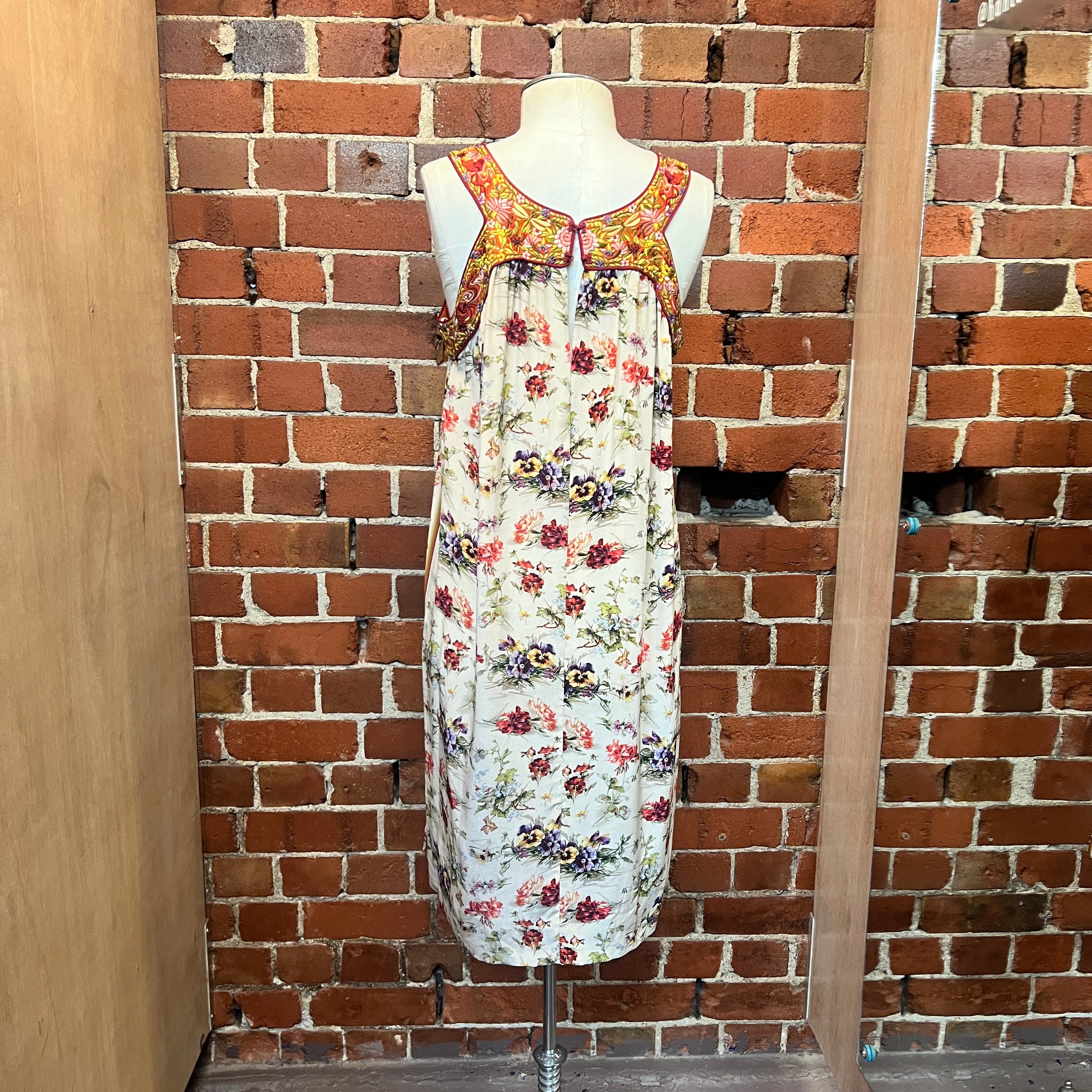 JEAN PAUL GAULTIER silk embroided dress