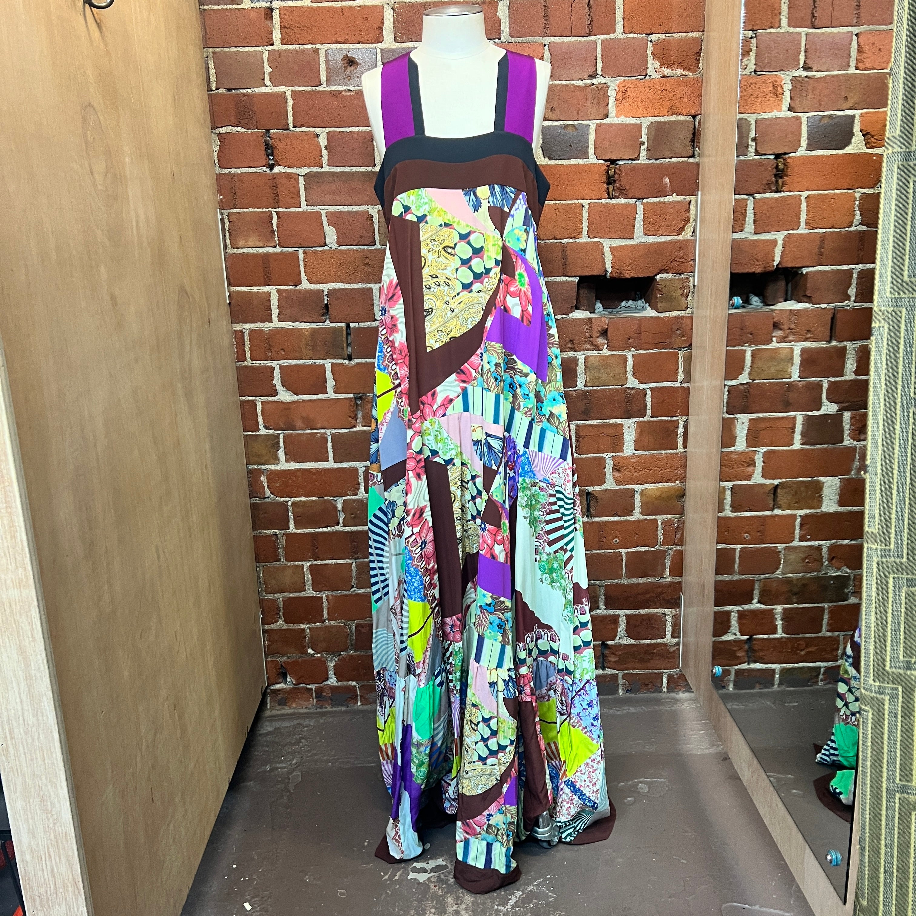 ETRO maxi silk dress