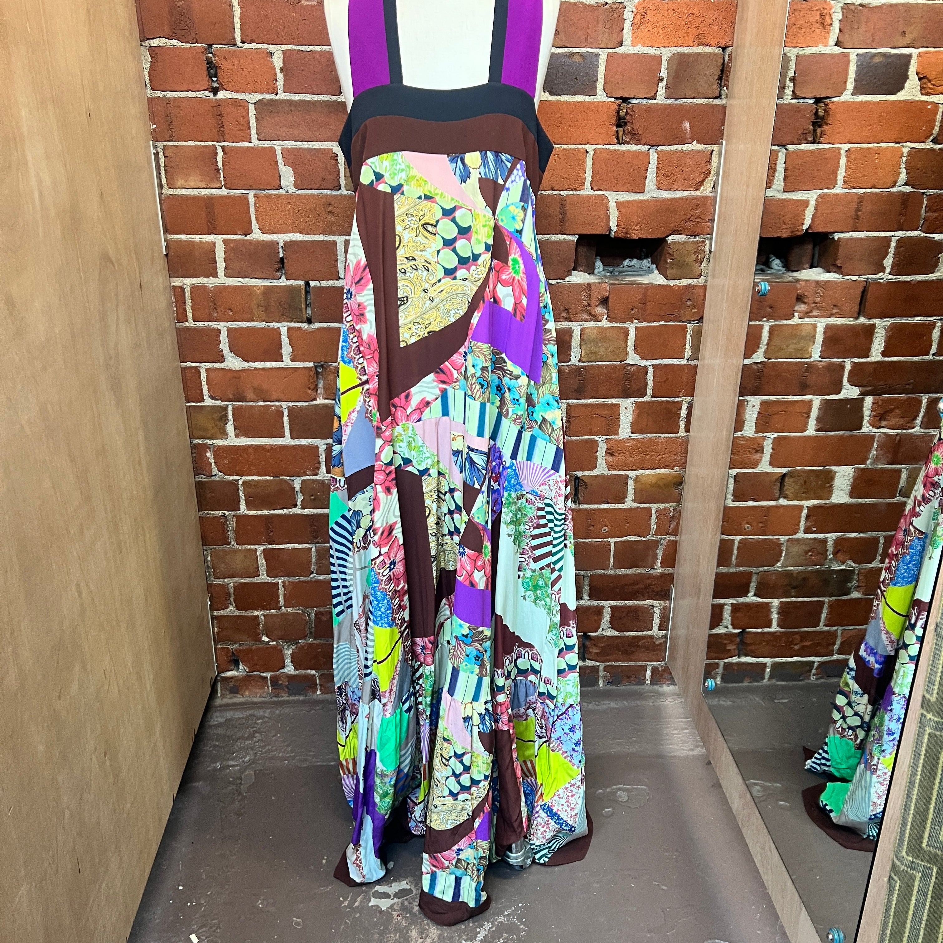 ETRO maxi silk dress