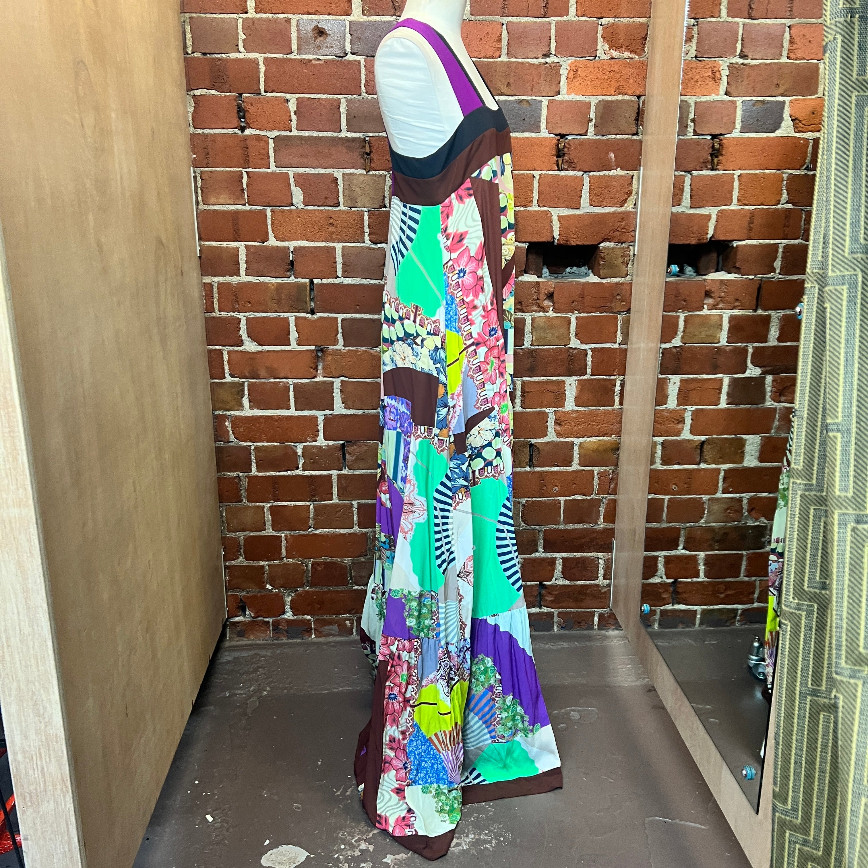 ETRO maxi silk dress