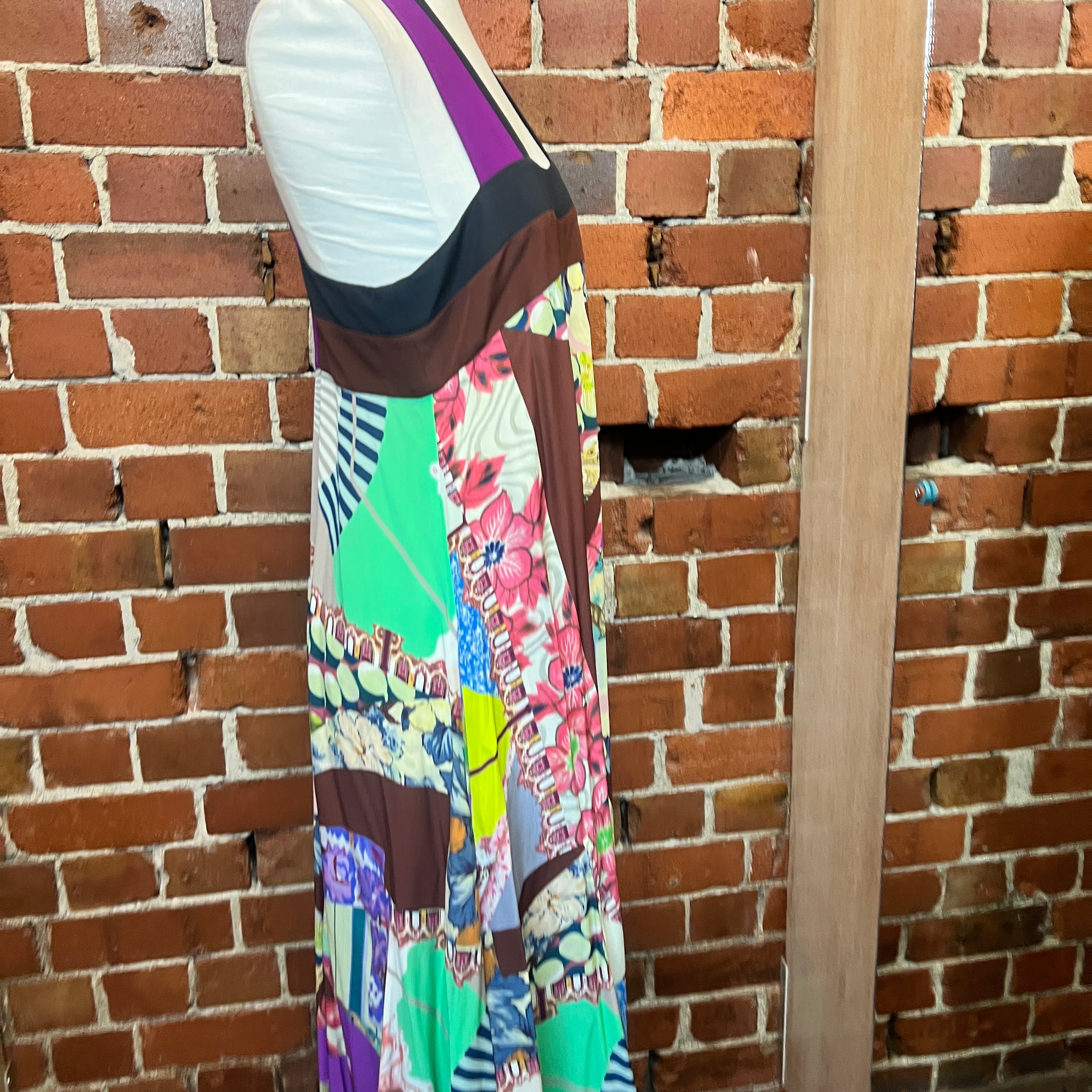 ETRO maxi silk dress