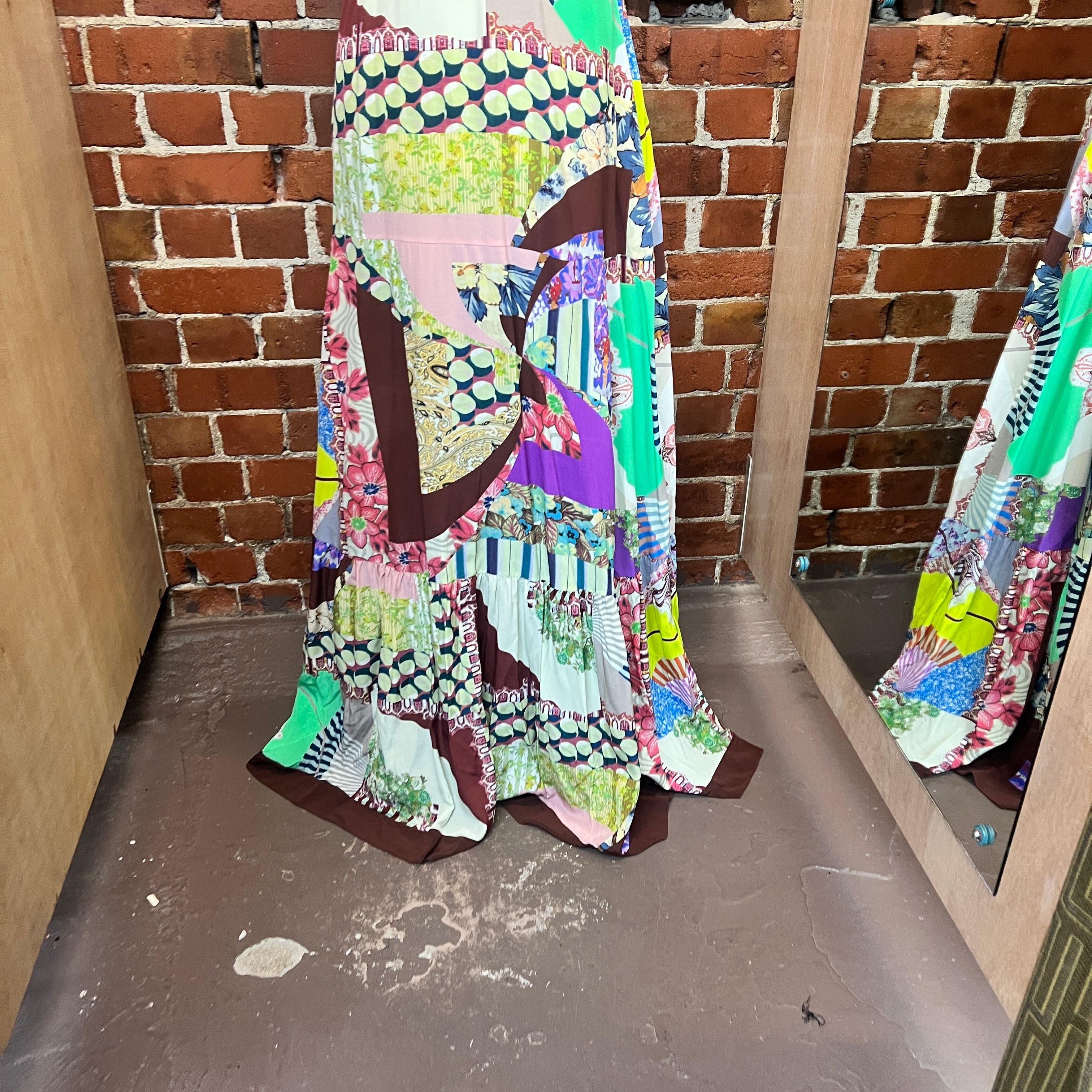 ETRO maxi silk dress