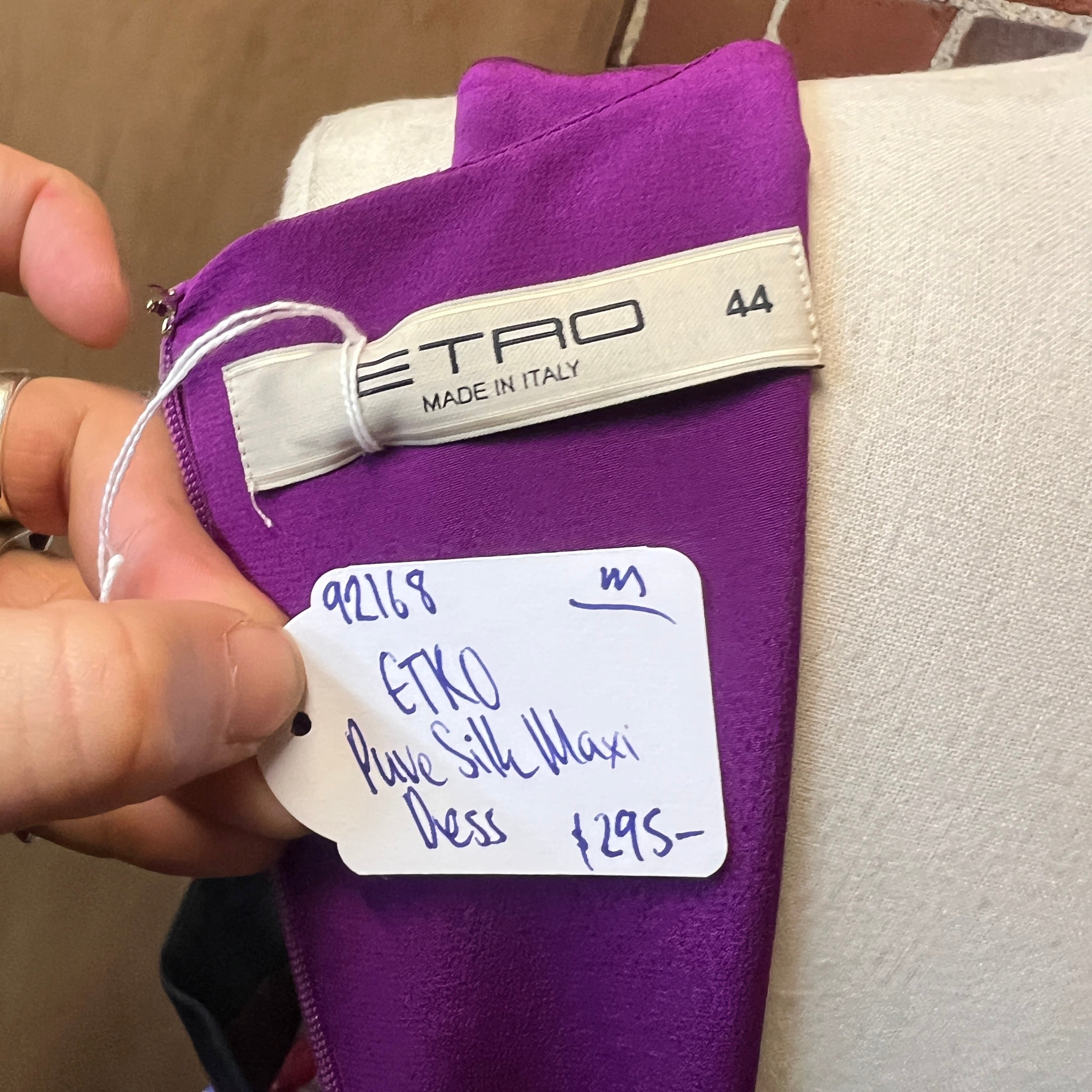 ETRO maxi silk dress