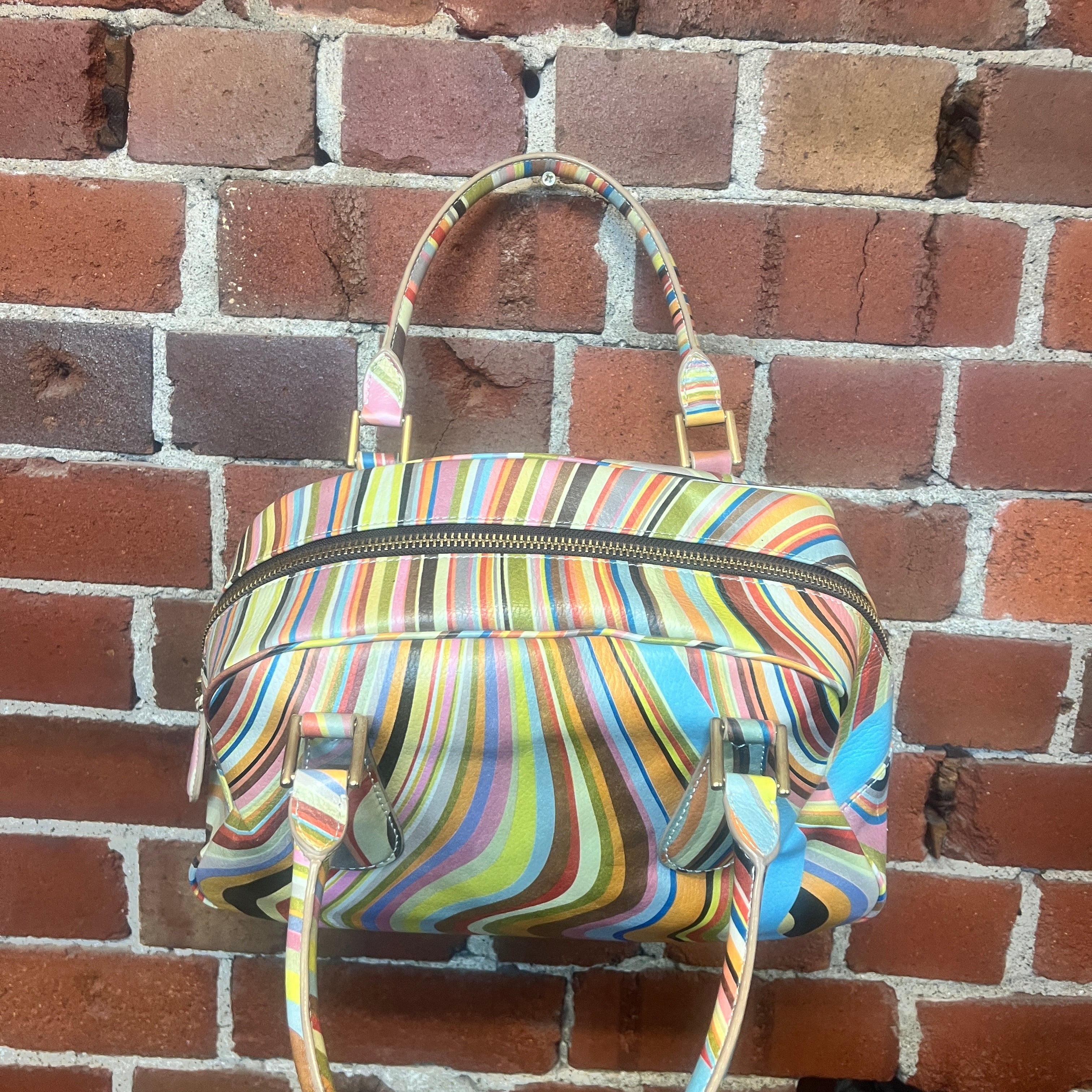 PAUL SMITH marble leather handbag